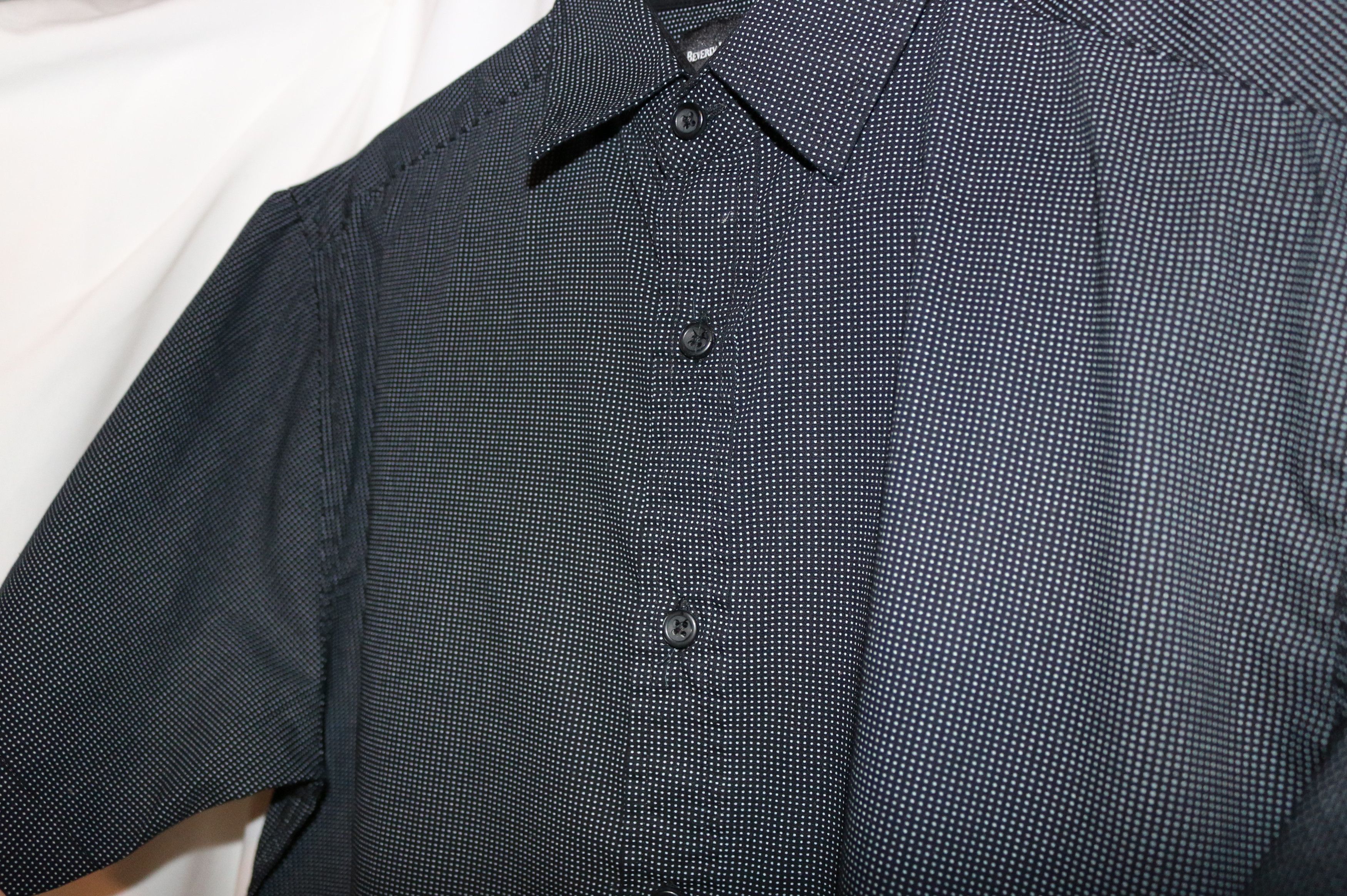 Beverly Hills Polo Club SM 100% Cotton gray Button Down Shirt Collared Size US M / EU 48-50 / 2 - 4 Thumbnail