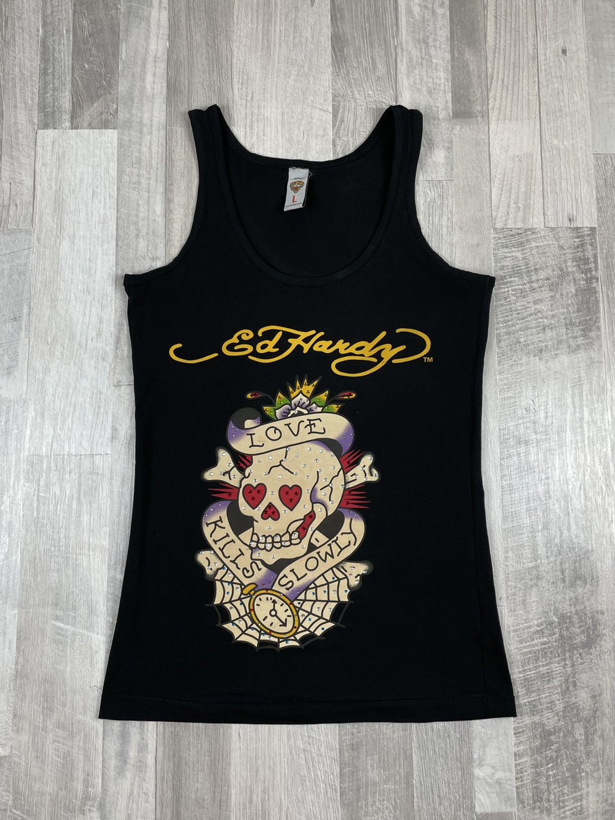 Christian Audigier Vintage Ed Hardy Tank top jersey shirt Christian Audigier Size US M / EU 48-50 / 2 - 1 Thumbnail