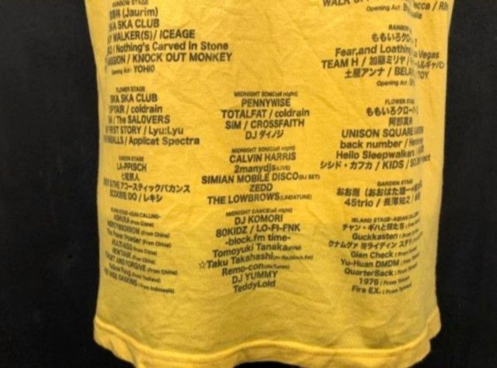 Band Tees Summer Sonic 2012 Music Festival Tour Concert T-Shirts Size US M / EU 48-50 / 2 - 6 Thumbnail