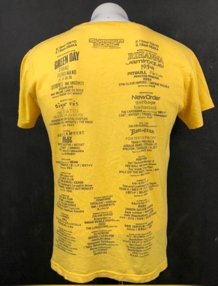 Band Tees Summer Sonic 2012 Music Festival Tour Concert T-Shirts Size US M / EU 48-50 / 2 - 2 Thumbnail