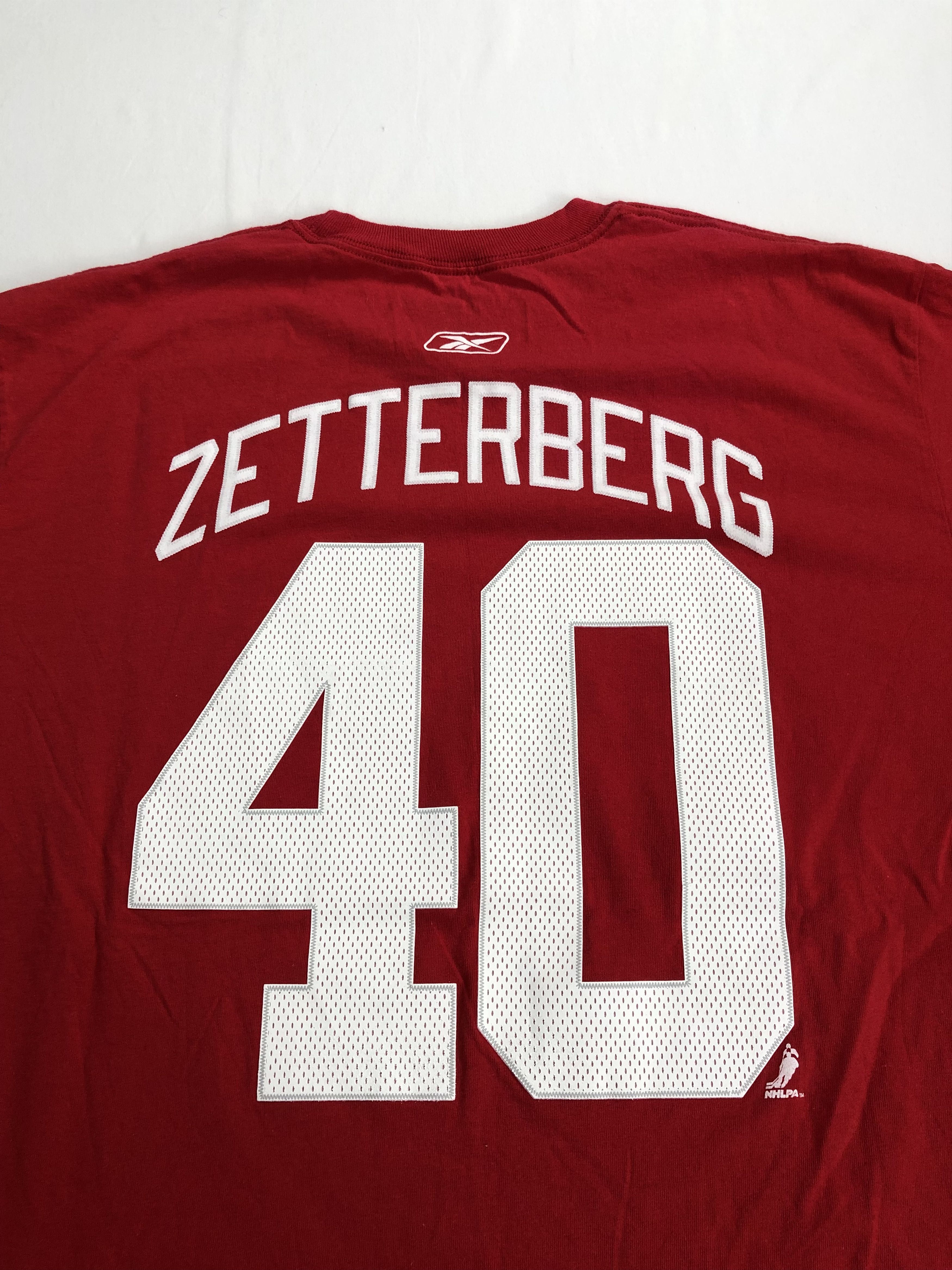 NHL Reebok Detroit Red Wings NHL Henrik Zetterberg #40 Tee Size US XL / EU 56 / 4 - 8 Thumbnail