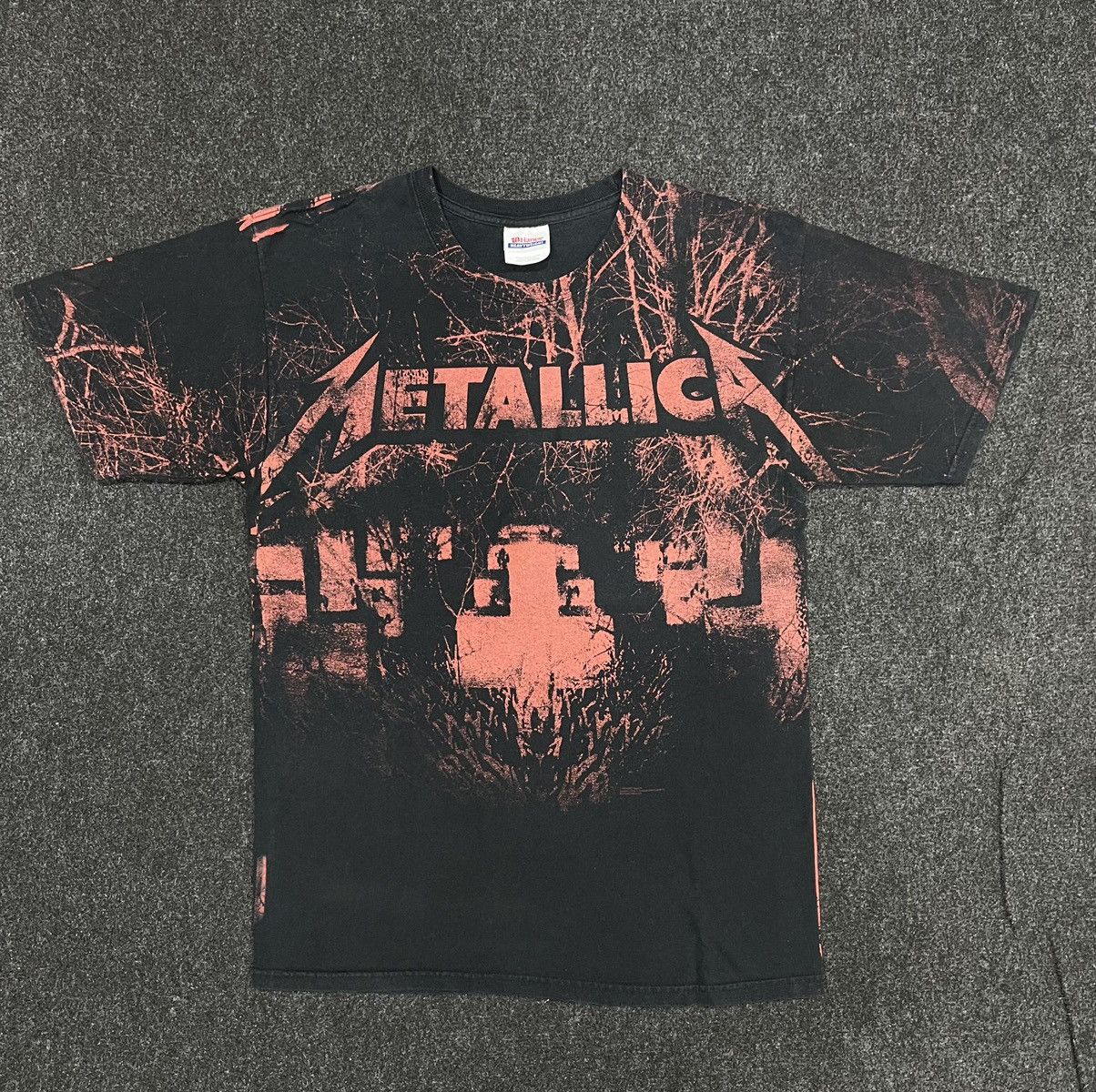 Vintage y2k Rare Design Band Metallica FULLPRINT AOP Tee