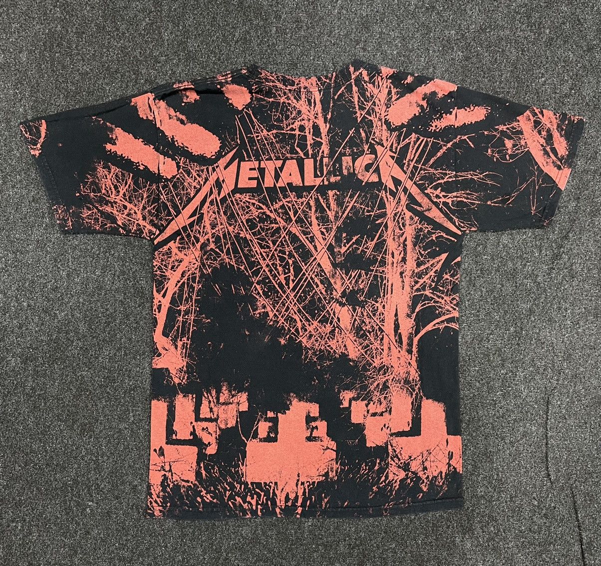 Band Tees × Hanes × Vintage Vintage y2k Rare Design Band Metallica FULLPRINT AOP Tee Size US M / EU 48-50 / 2 - 5 Thumbnail