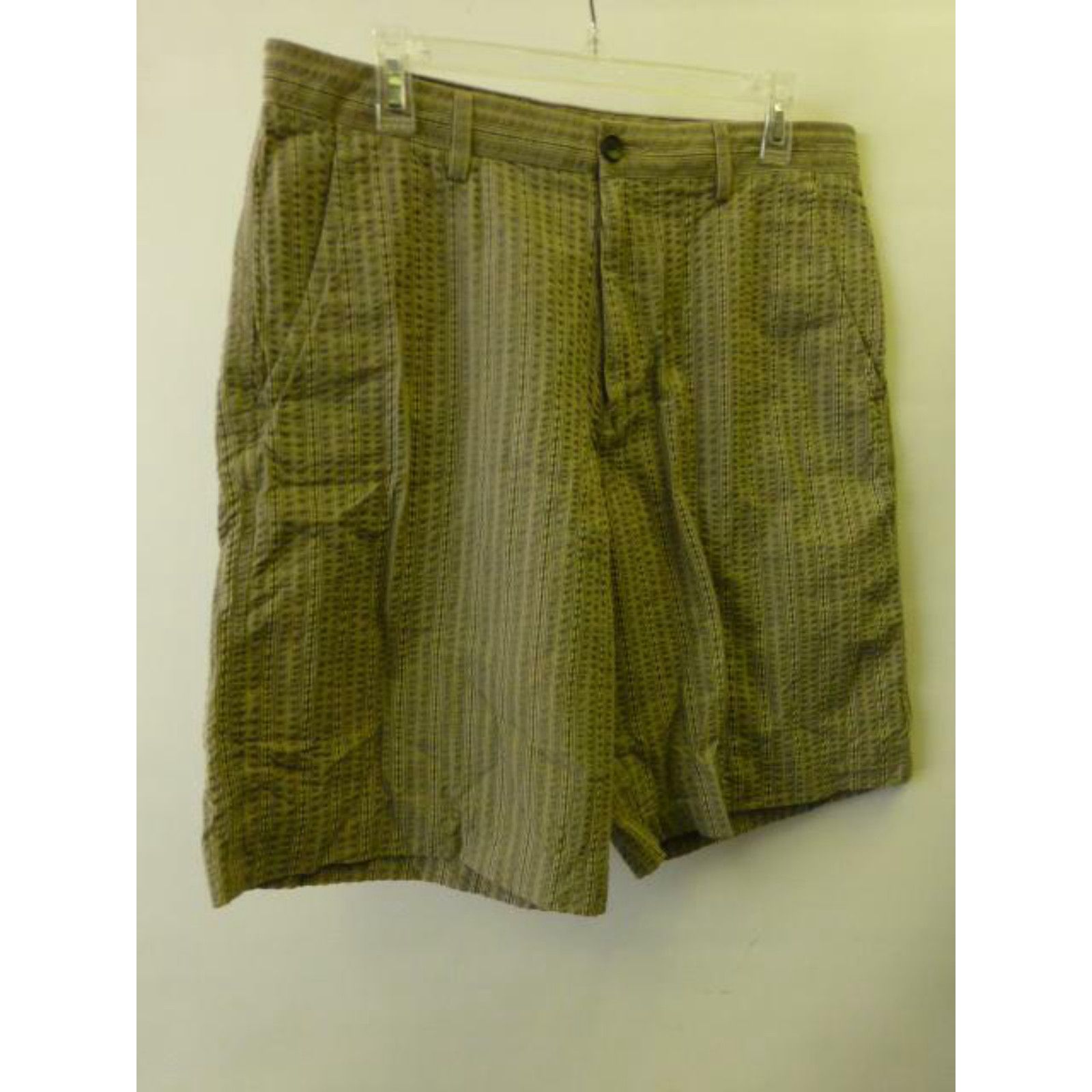 Banana Republic mens sz 33 BANANA REPUBLIC flat front tan ribbed shorts