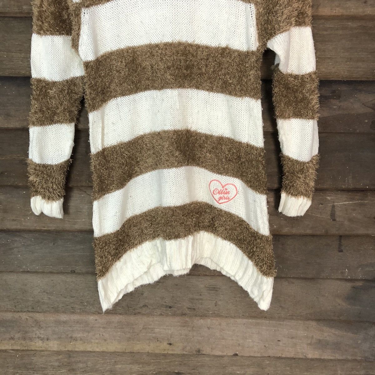 Homespun Knitwear × Japanese Brand × Solid and Striped Ollinknri Brown Shag Shaggy Fur Mohair Knitwear #6985 Size US S / EU 44-46 / 1 - 3 Thumbnail