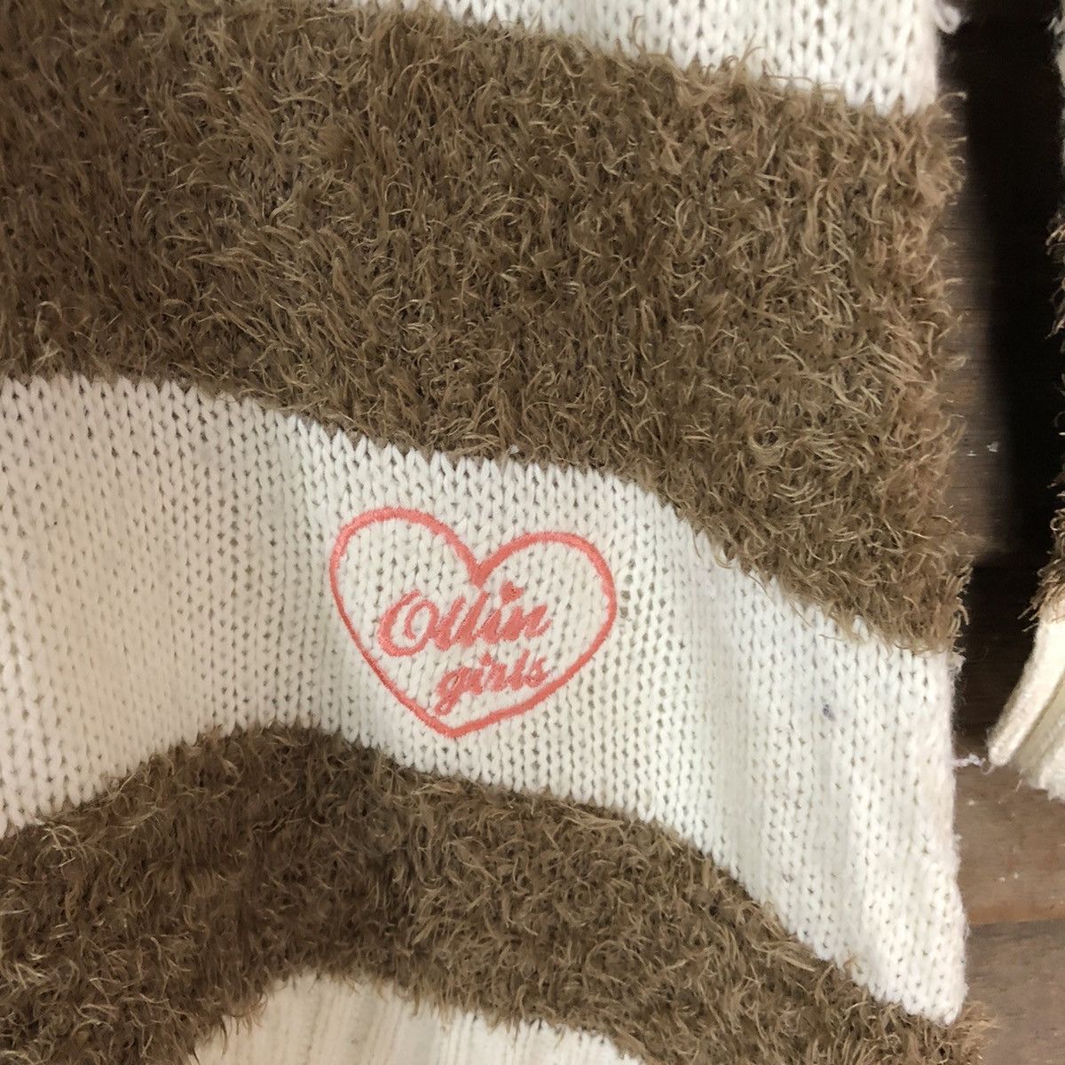 Homespun Knitwear × Japanese Brand × Solid and Striped Ollinknri Brown Shag Shaggy Fur Mohair Knitwear #6985 Size US S / EU 44-46 / 1 - 6 Thumbnail