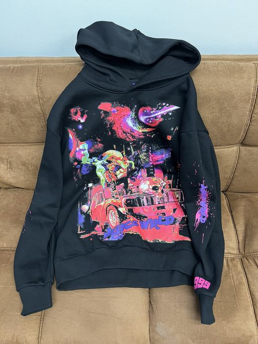 Juice Wrld x Vlone Galaxy Hoodie Black