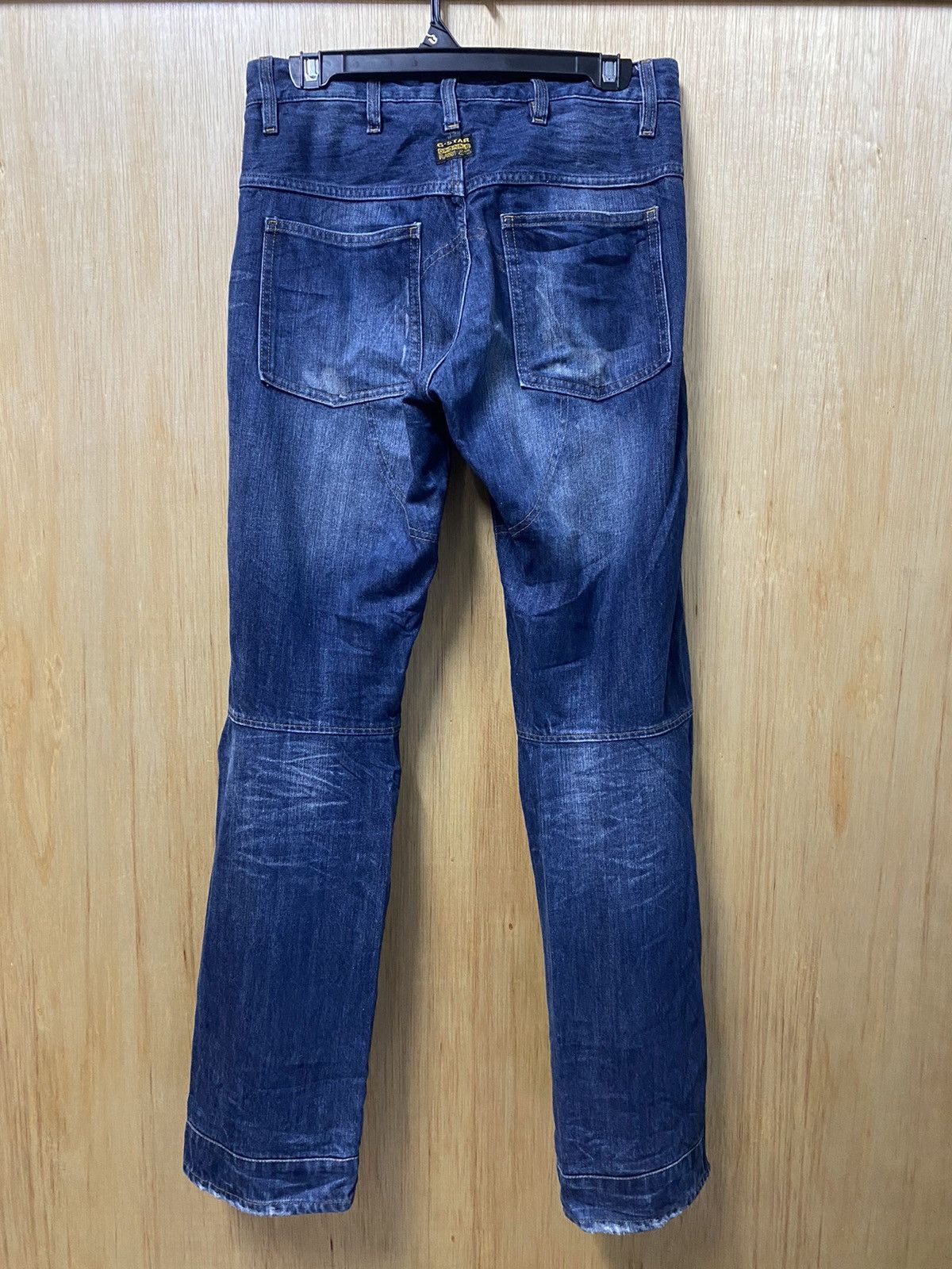 G-Star × Japanese Brand G Star Raw 3D Tapered Denim Biker Jeans @261 Size US 30 / EU 46 - 3 Thumbnail