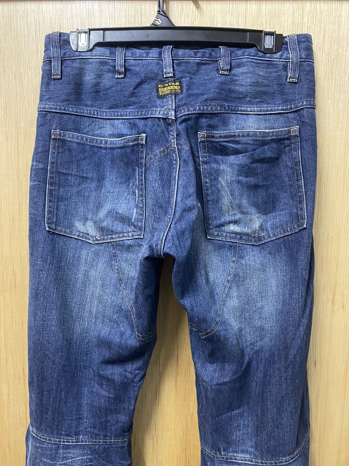 G-Star × Japanese Brand G Star Raw 3D Tapered Denim Biker Jeans @261 Size US 30 / EU 46 - 4 Thumbnail