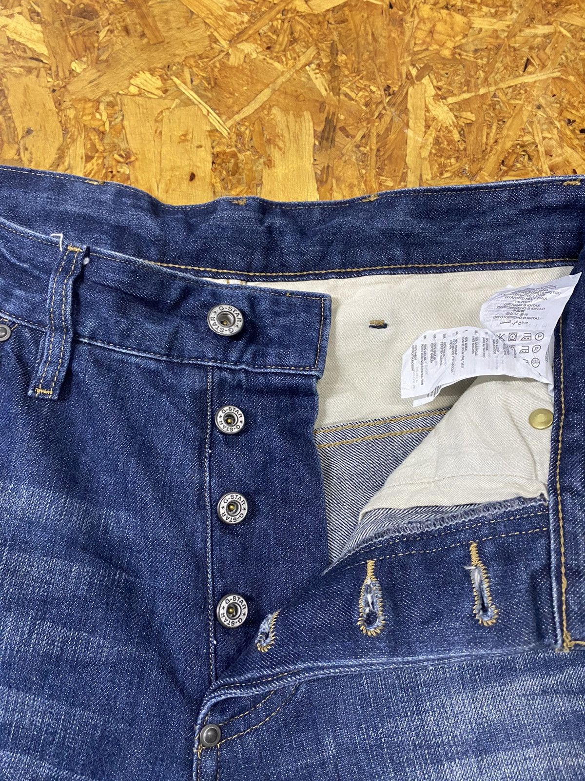 G-Star × Japanese Brand G Star Raw 3D Tapered Denim Biker Jeans @261 Size US 30 / EU 46 - 7 Thumbnail