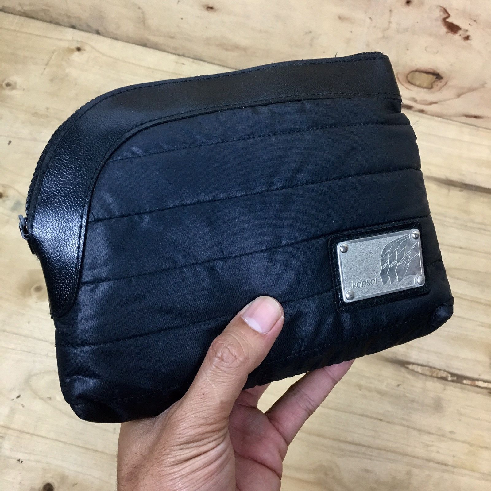 VINTAGE KANSAI YAMAMOTO QUILTED NYLON WALLET POUCH