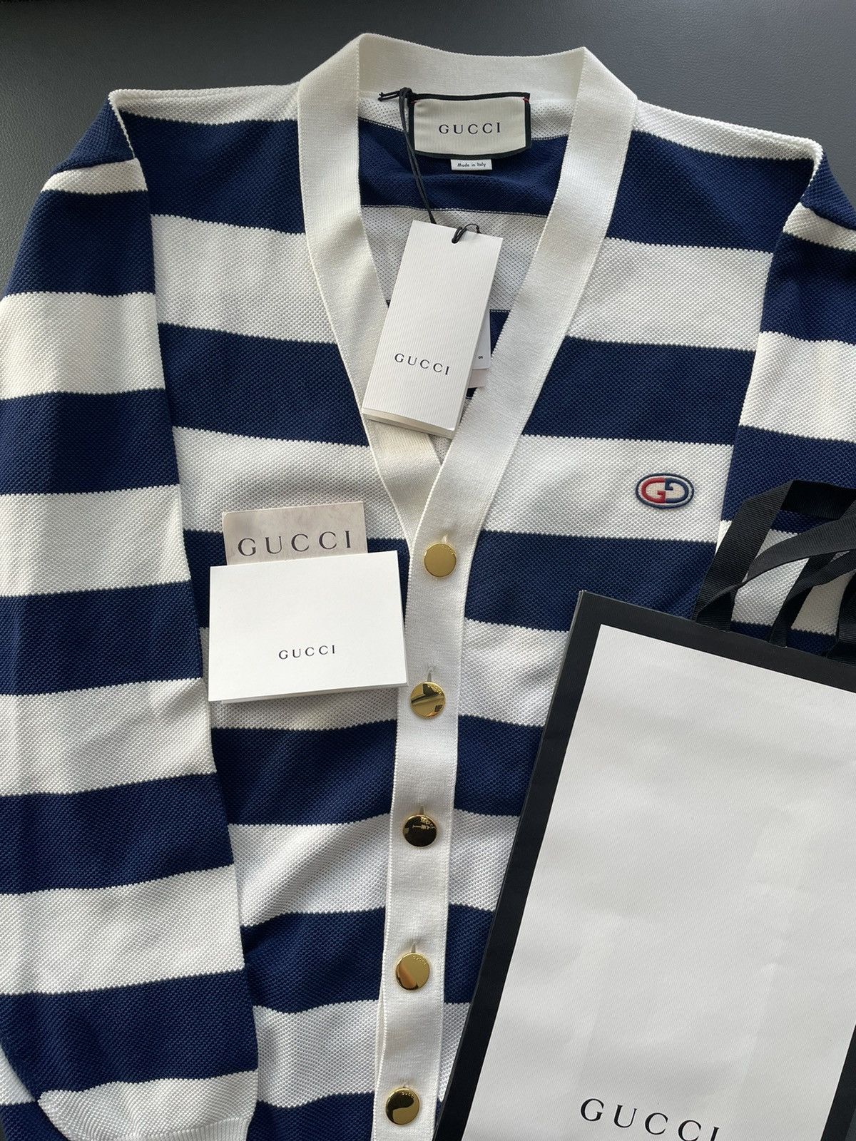 Gucci Rare Limited Super Runway BrandNew GG Logo Cardigan Sweater Size M / US 6-8 / IT 42-44 - 16 Thumbnail