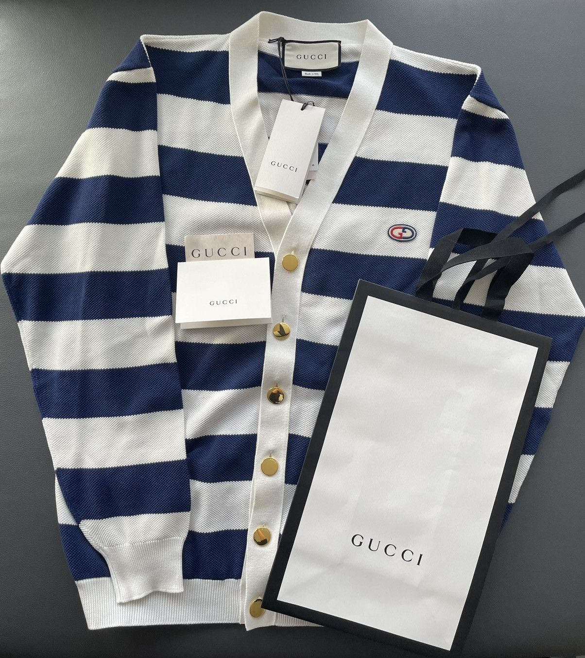 Gucci Rare Limited Super Runway BrandNew GG Logo Cardigan Sweater Size M / US 6-8 / IT 42-44 - 15 Thumbnail