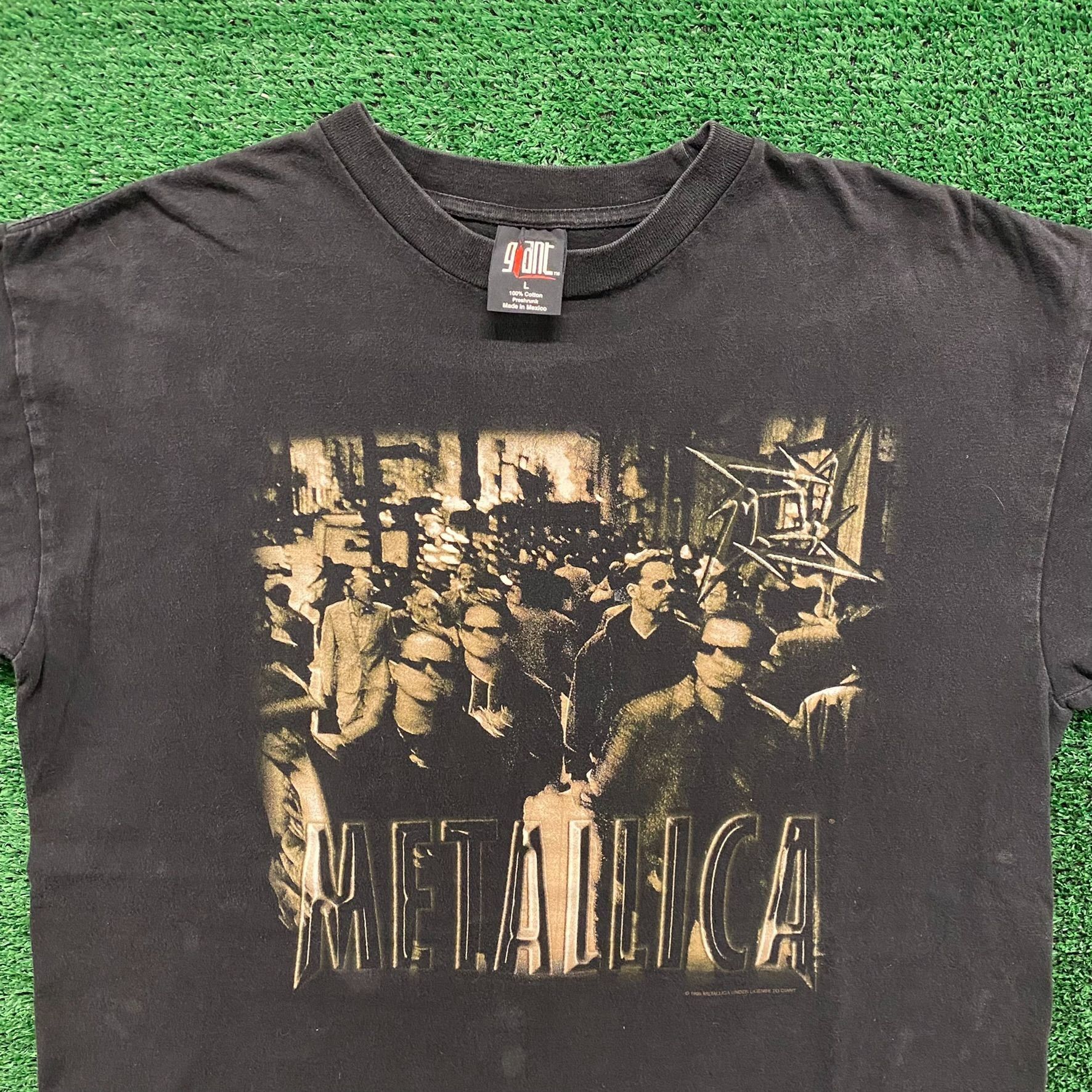 Giant Metallica 1996 Vintage 90s Metal Band T-Shirt Size US L / EU 52-54 / 3 - 2 Thumbnail