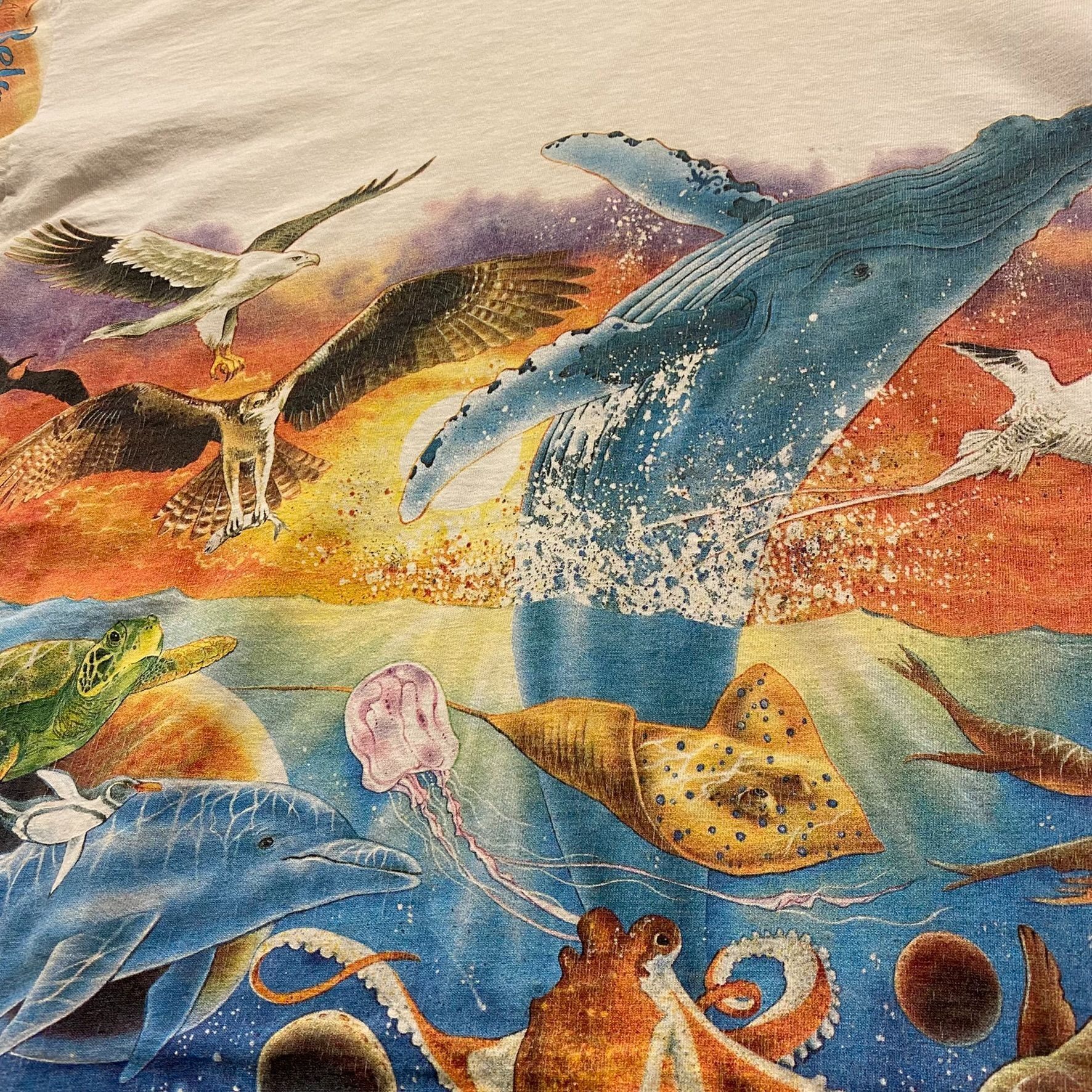 Vintage Animals Vintage 90s AOP Nature T-Shirt Size US XL / EU 56 / 4 - 5 Thumbnail
