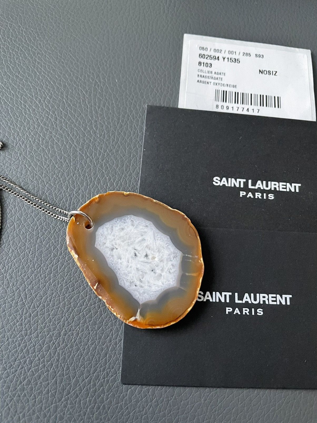 Saint Laurent Paris × Yves Saint Laurent Limited Edition Brand New Runway Precious Stone Necklace Size ONE SIZE - 2 Thumbnail