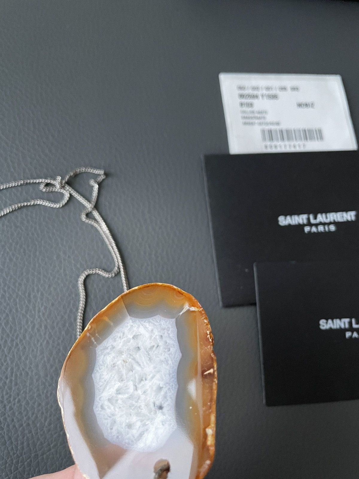 Saint Laurent Paris × Yves Saint Laurent Limited Edition Brand New Runway Precious Stone Necklace Size ONE SIZE - 9 Thumbnail