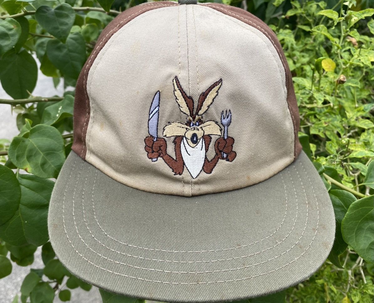 Vintage × Warner Bros WB Looney Tunes Characters "Wile E. Cayote" Snapback Hat Size ONE SIZE - 3 Thumbnail