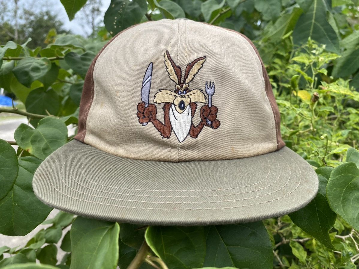 Vintage × Warner Bros WB Looney Tunes Characters "Wile E. Cayote" Snapback Hat Size ONE SIZE - 2 Thumbnail