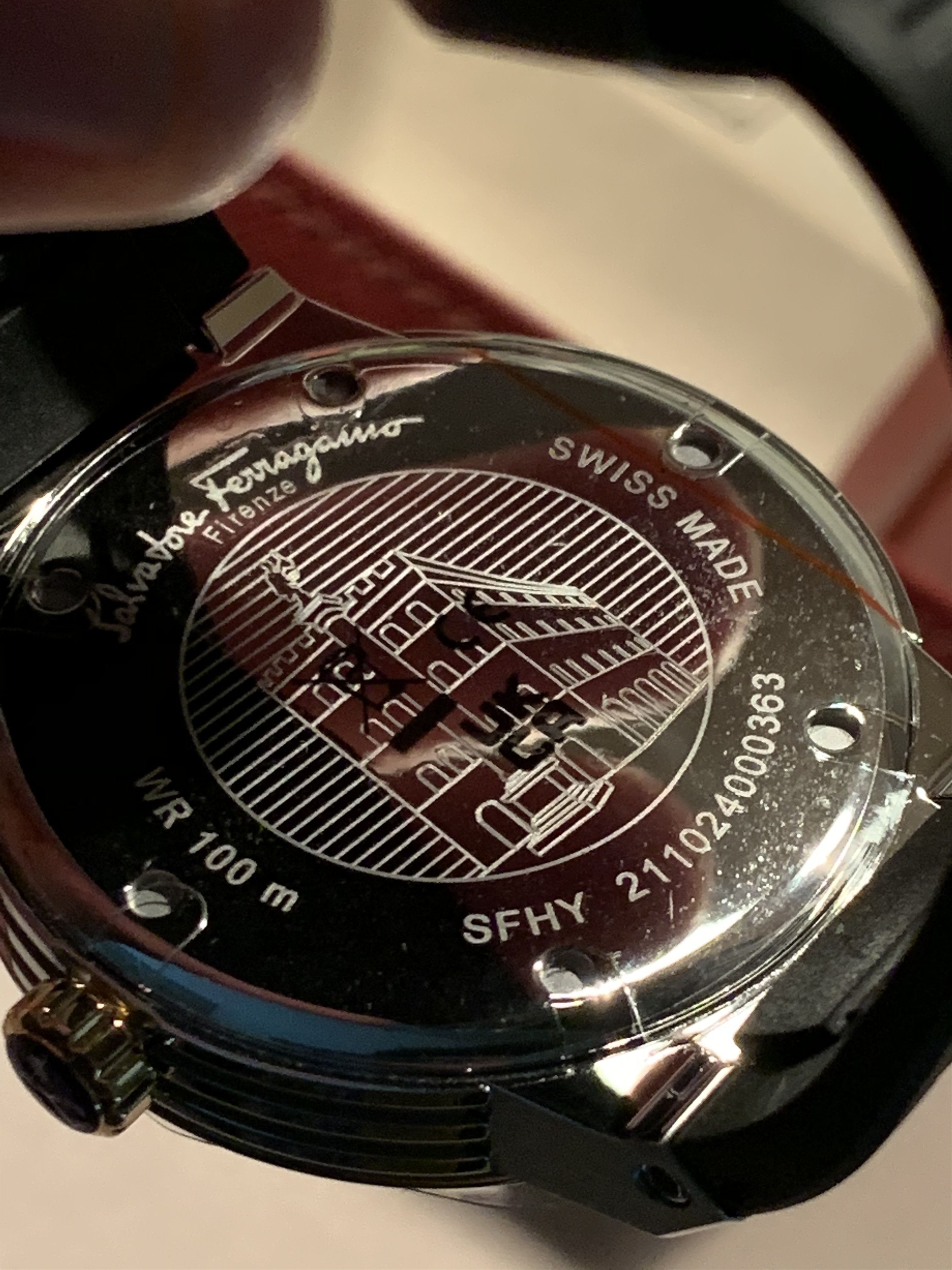 Designer × Salvatore Ferragamo RARE* Salvatore Ferragamo Stainless Steel Rubber Strap Watch Size ONE SIZE - 5 Thumbnail