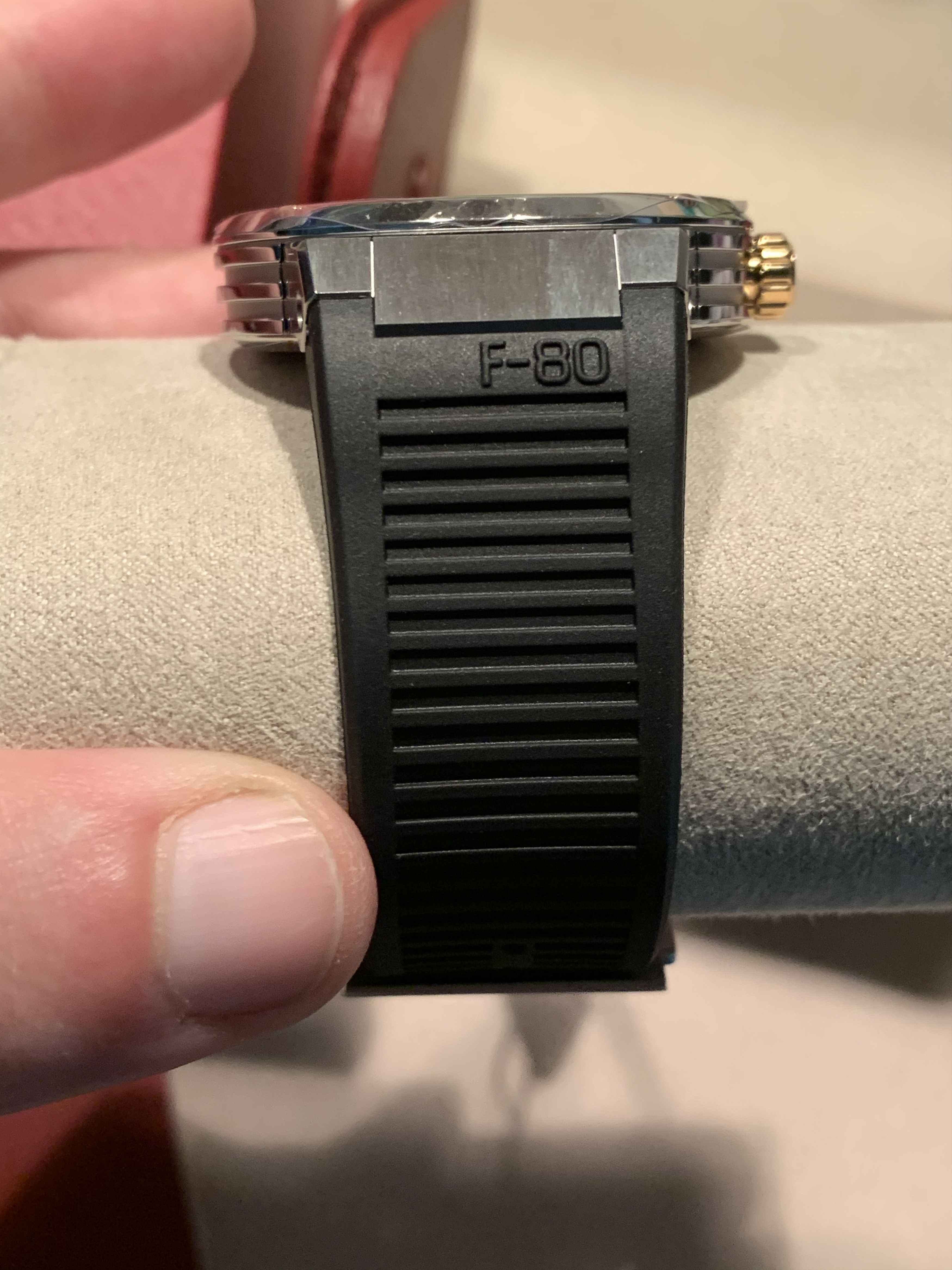 Designer × Salvatore Ferragamo RARE* Salvatore Ferragamo Stainless Steel Rubber Strap Watch Size ONE SIZE - 3 Thumbnail