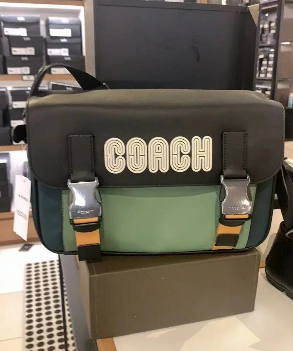 Coach Track Crossbody In Colorblock With Coach Patch | Grailed