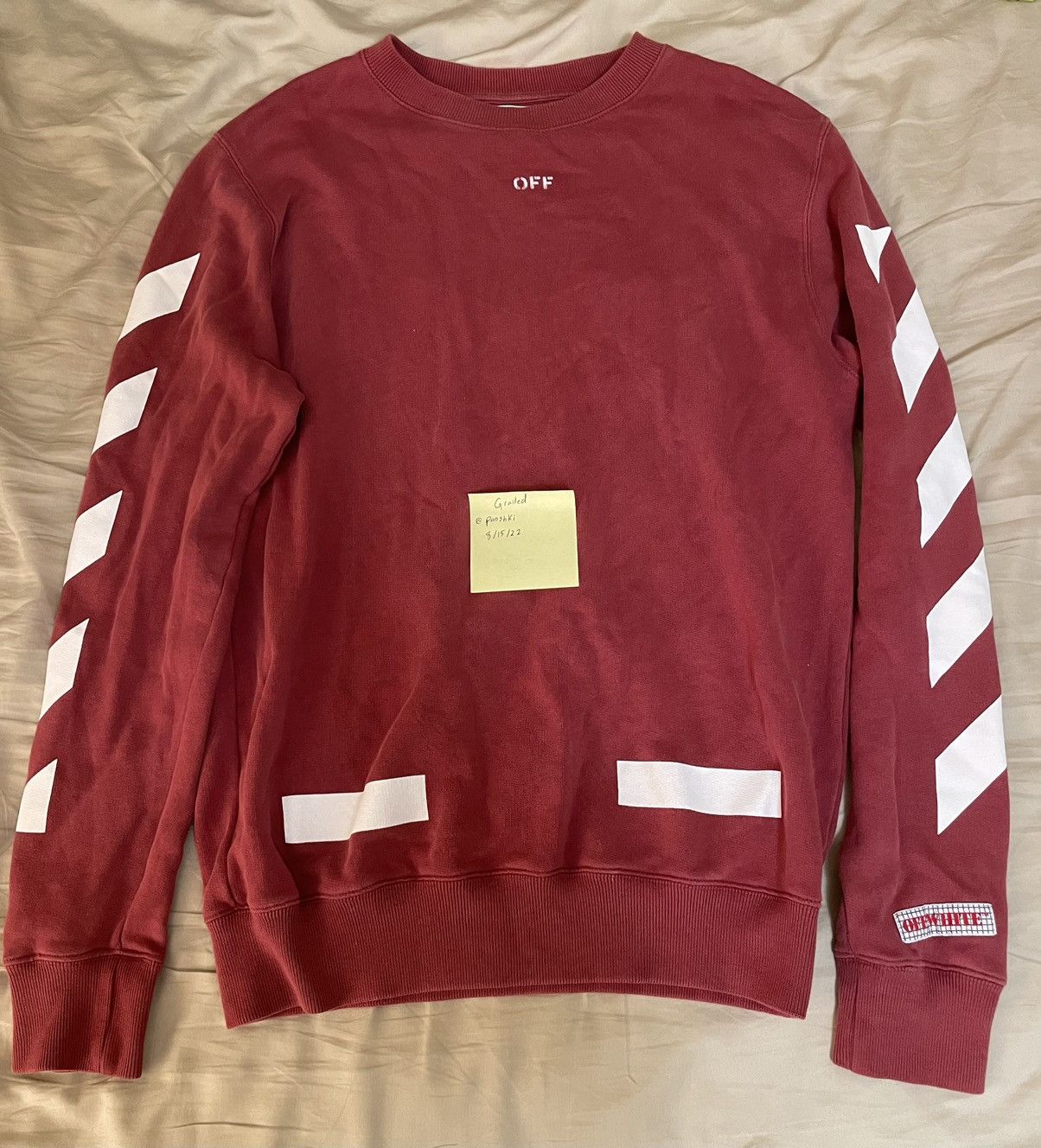 Off white crewneck red best sale