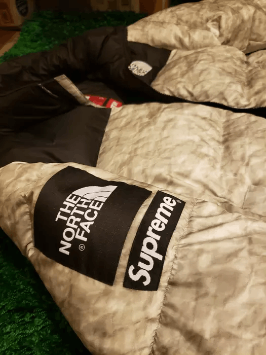 Supreme Supreme x The North Face Paper Print Nuptse Jacket | Grailed