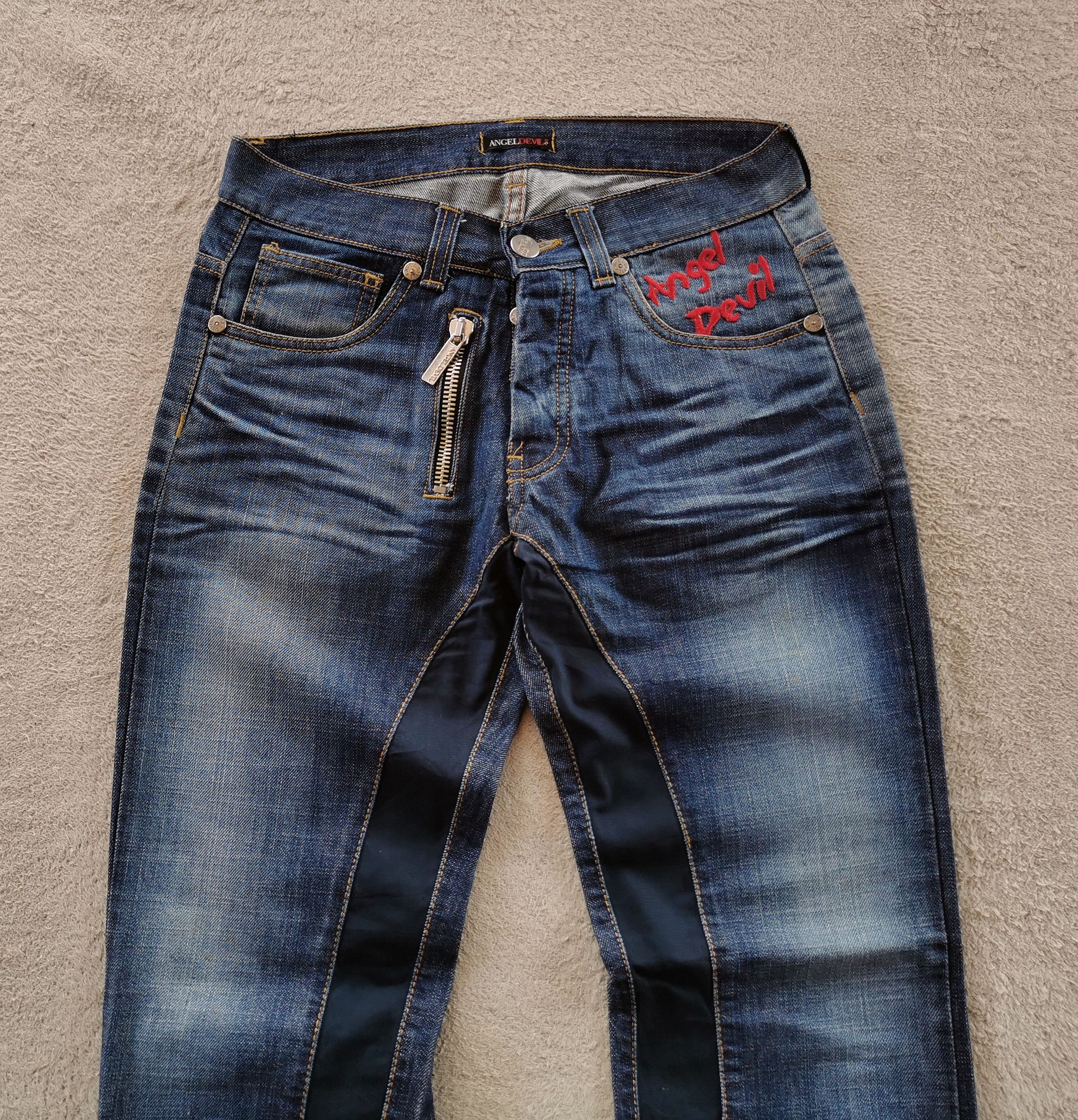 Jean Angel Devil Italy Jeans Size US 29 - 3 Thumbnail
