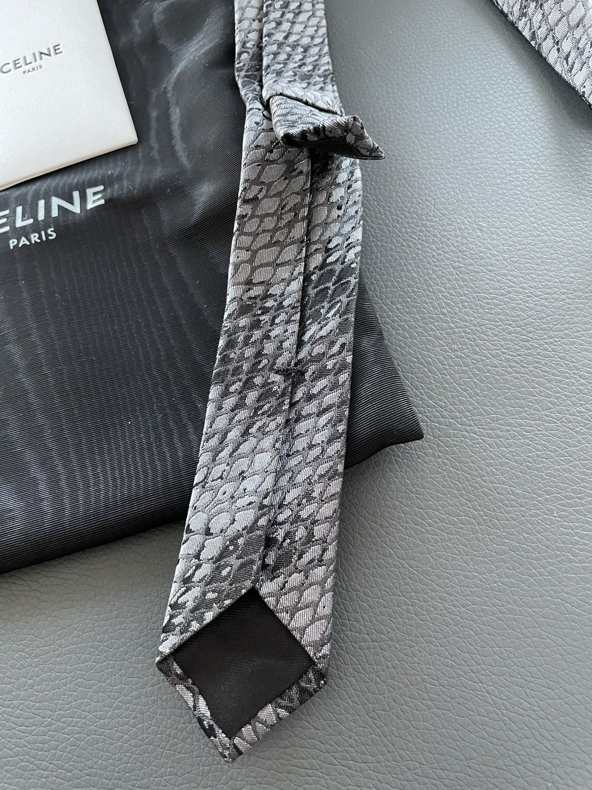 Celine × Hedi Slimane Limited Edition Celine Hedi Slimane Python Tie Brand NEW Size ONE SIZE - 9 Thumbnail