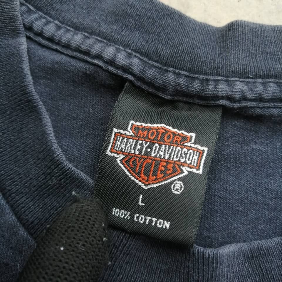 Harley Davidson × Vintage Vintage 1995 Harley Davidson Tees Faded Black Size US L / EU 52-54 / 3 - 7 Thumbnail