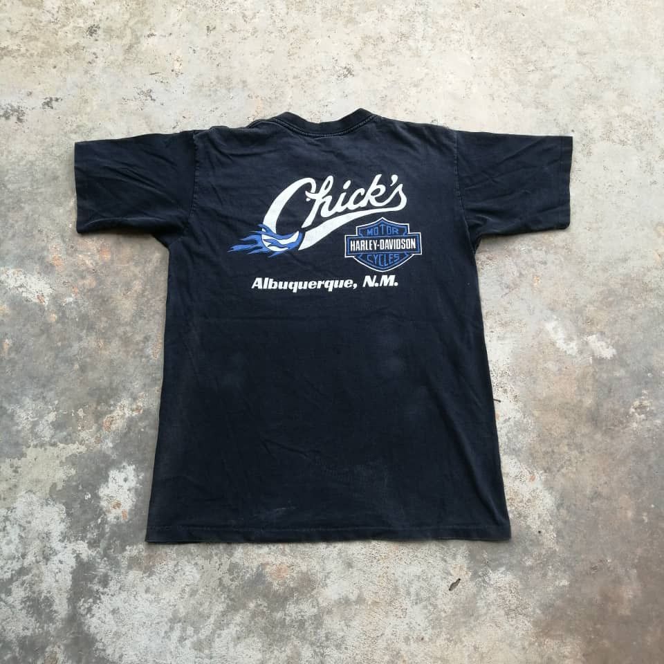 Harley Davidson × Vintage Vintage 1995 Harley Davidson Tees Faded Black Size US L / EU 52-54 / 3 - 11 Thumbnail