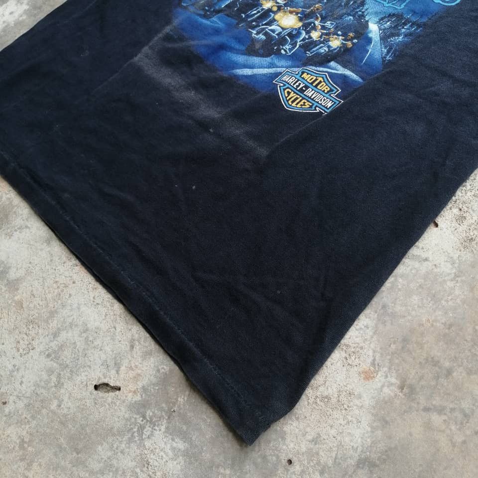 Harley Davidson × Vintage Vintage 1995 Harley Davidson Tees Faded Black Size US L / EU 52-54 / 3 - 6 Thumbnail