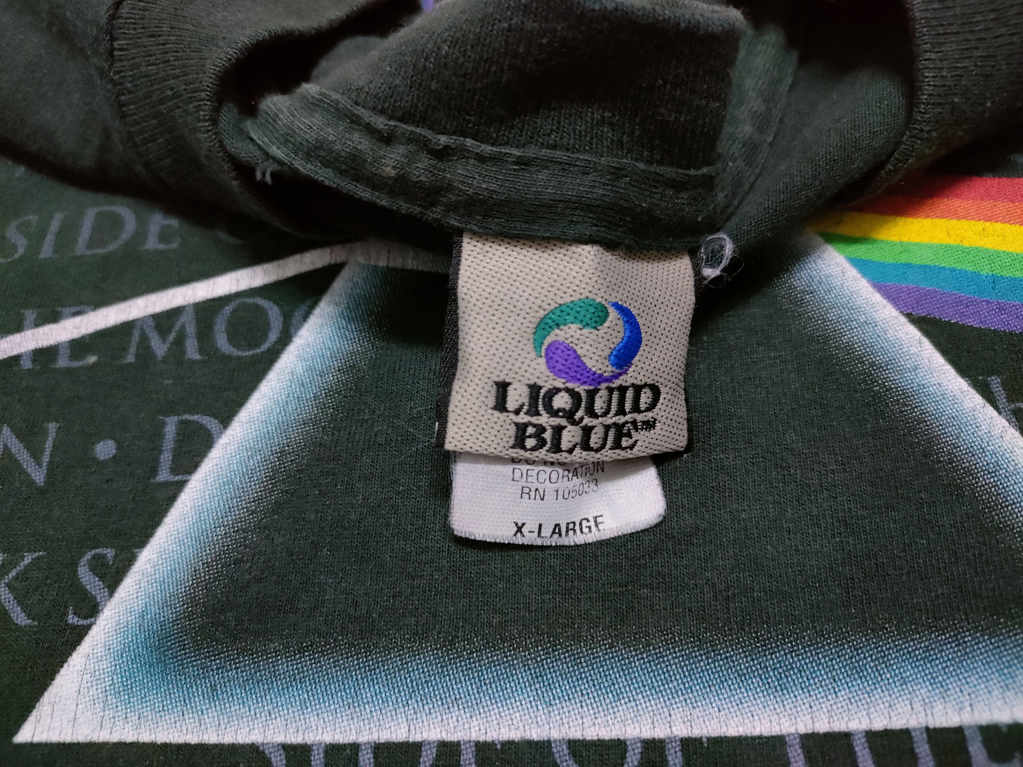 Band Tees × Pink Floyd × Vintage Vintage Pink Floyd Dark Side of The Moon Tie Dye Rock Tee Size US XL / EU 56 / 4 - 3 Thumbnail