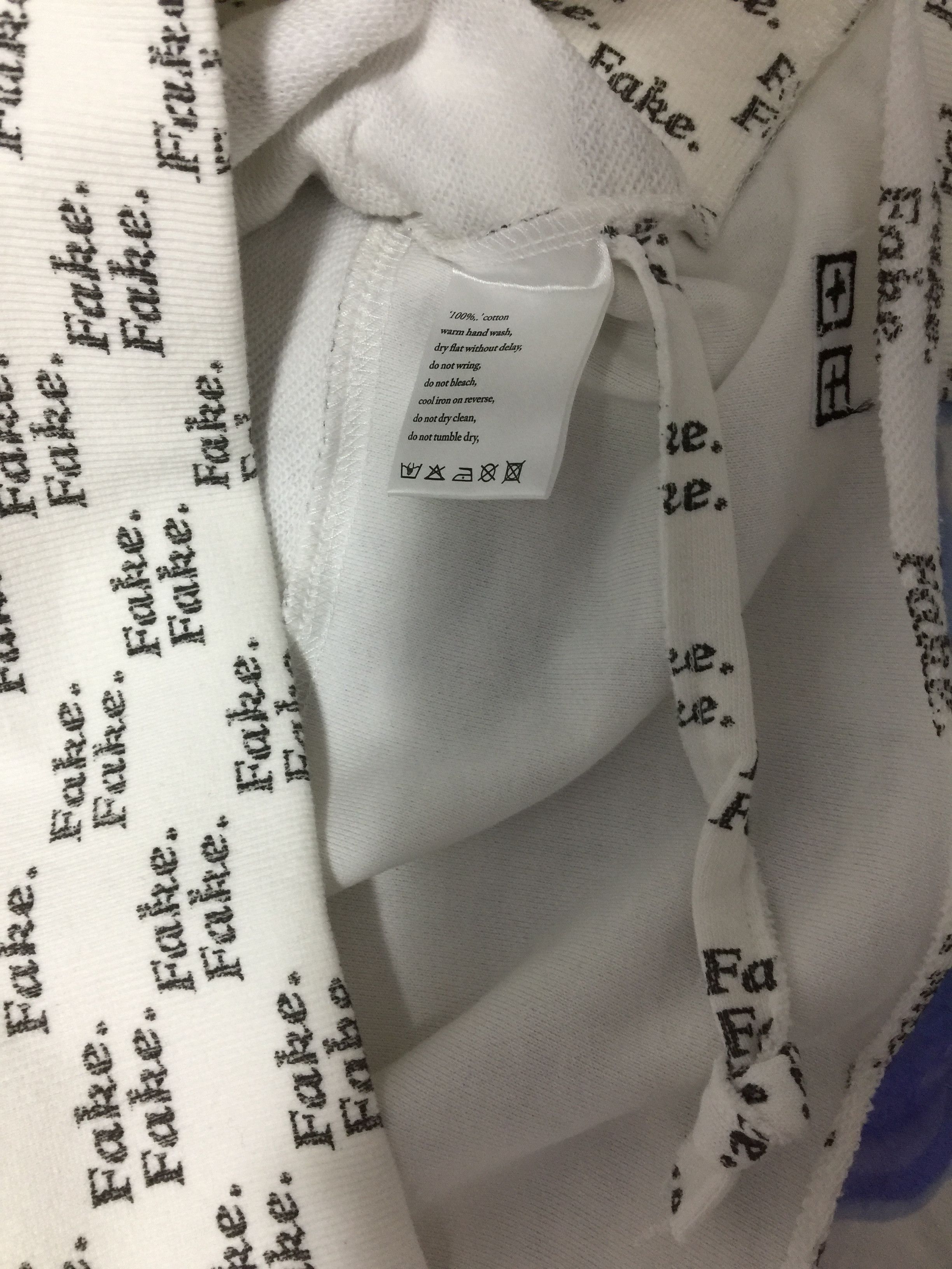 Limited Edition Fake Fake Hooded Sweatshirt Heavyweight