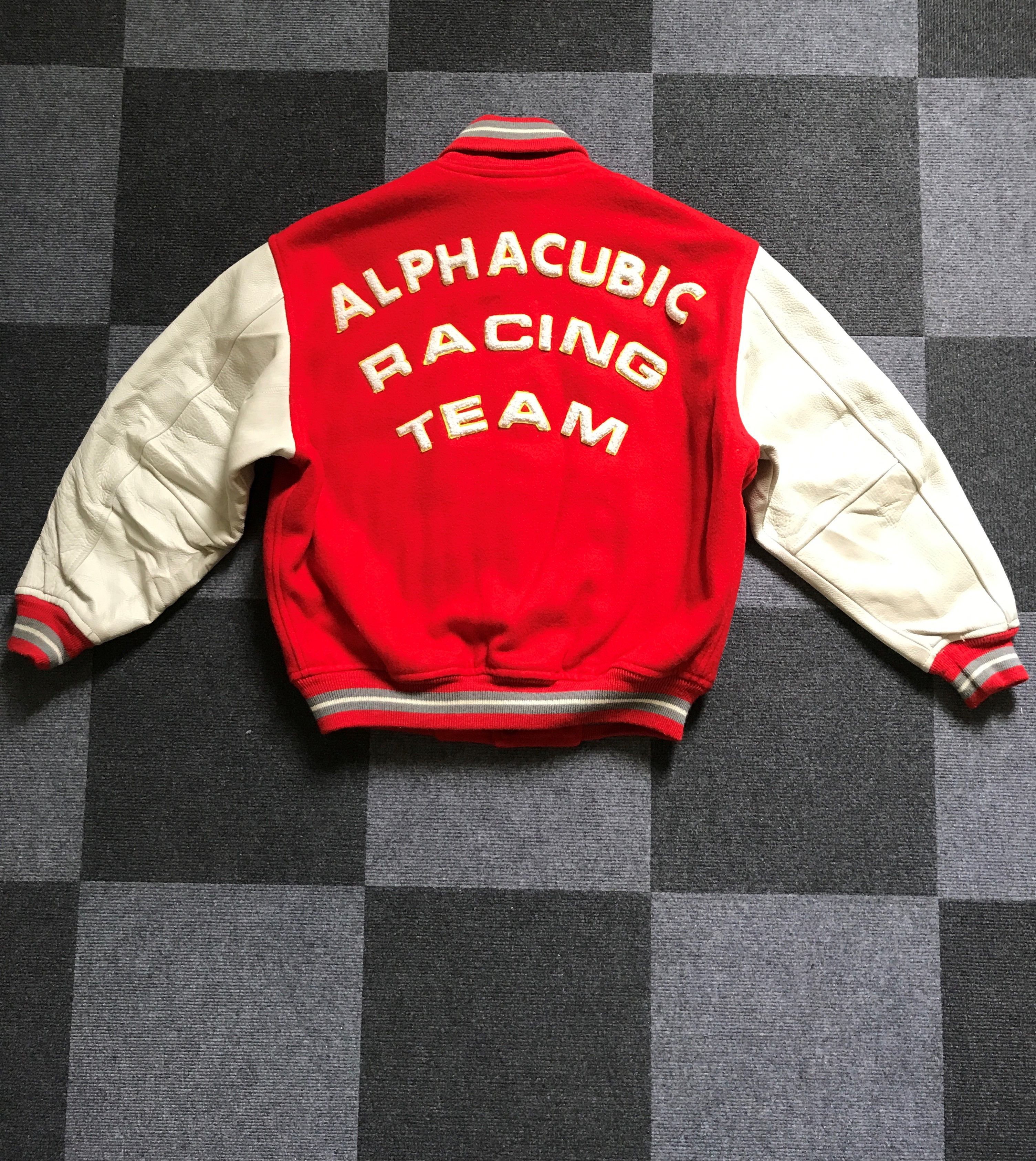 Japanese Brand JW3 Vintage ALPHA CUBIC RACING TEAM Japan Varsity Jacket Size US S / EU 44-46 / 1 - 5 Thumbnail