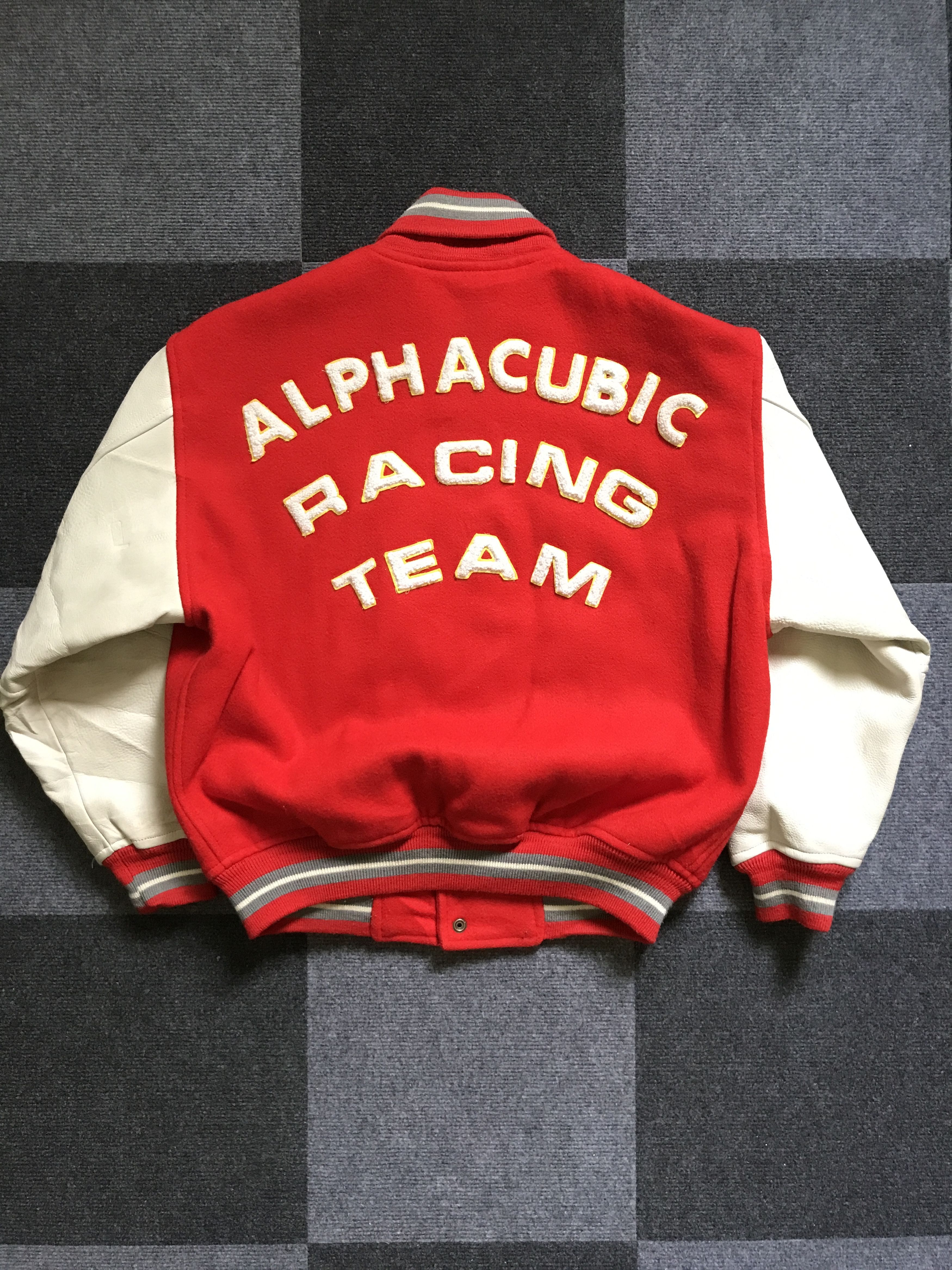 Japanese Brand JW3 Vintage ALPHA CUBIC RACING TEAM Japan Varsity Jacket Size US S / EU 44-46 / 1 - 4 Thumbnail