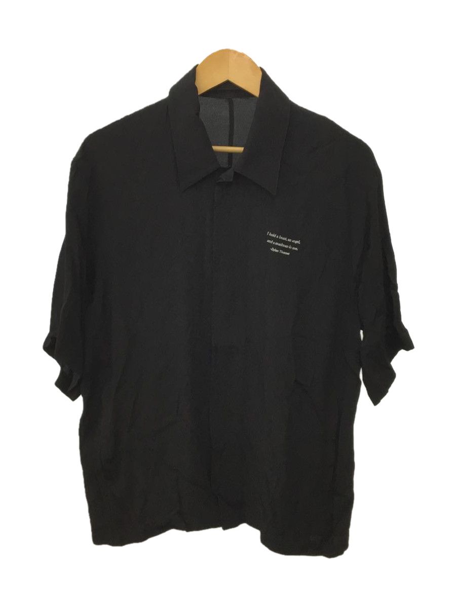 Shirts (Button Ups) Black Chest Printed Rayon