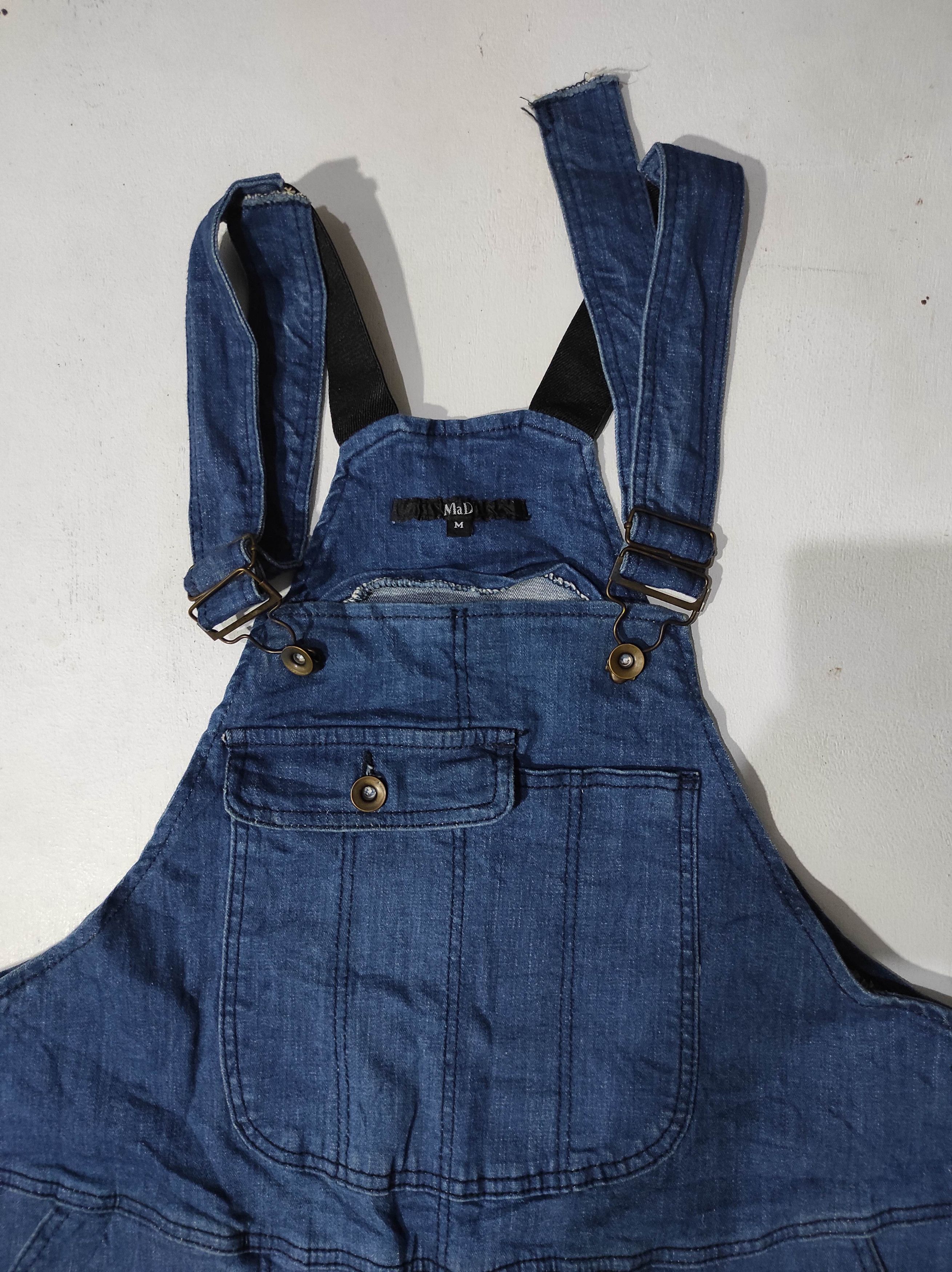 Japanese Brand MAD Overall Jumpsuit Denim Jeans size M Size US 34 / EU 50 - 3 Thumbnail