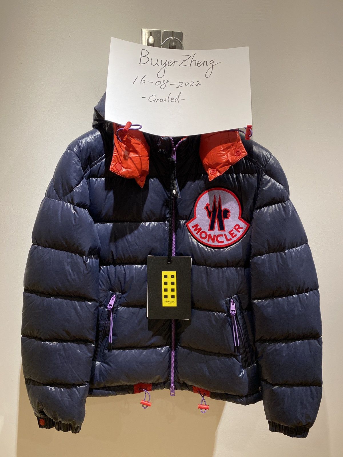 Moncler Genius Moncler 1952 Haggi Men Down Jacket Navy size 2 Size US M / EU 48-50 / 2 - 2 Thumbnail