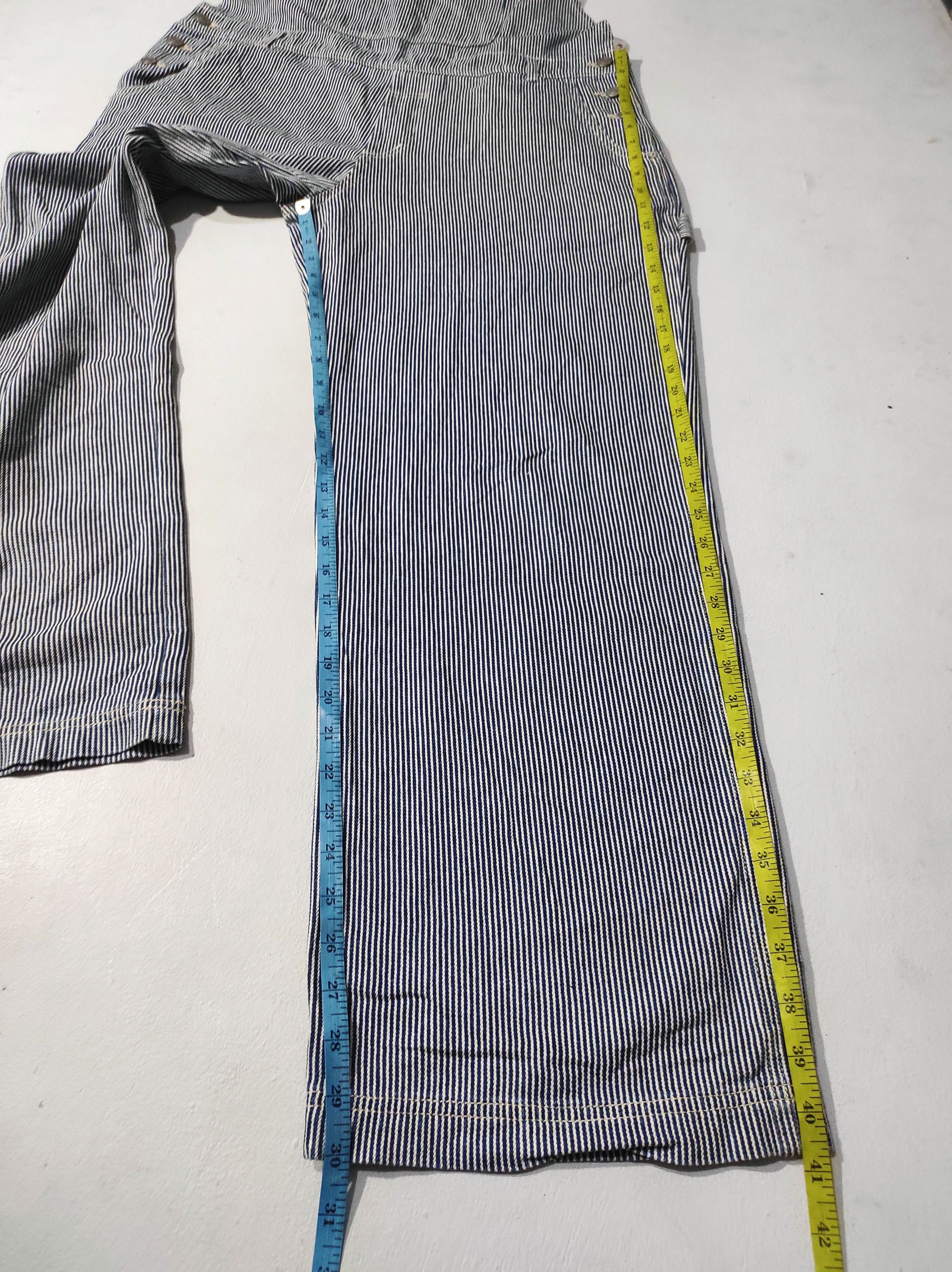 Japanese Brand Multipocket Hickory overall denim Size US 34 / EU 50 - 16 Thumbnail