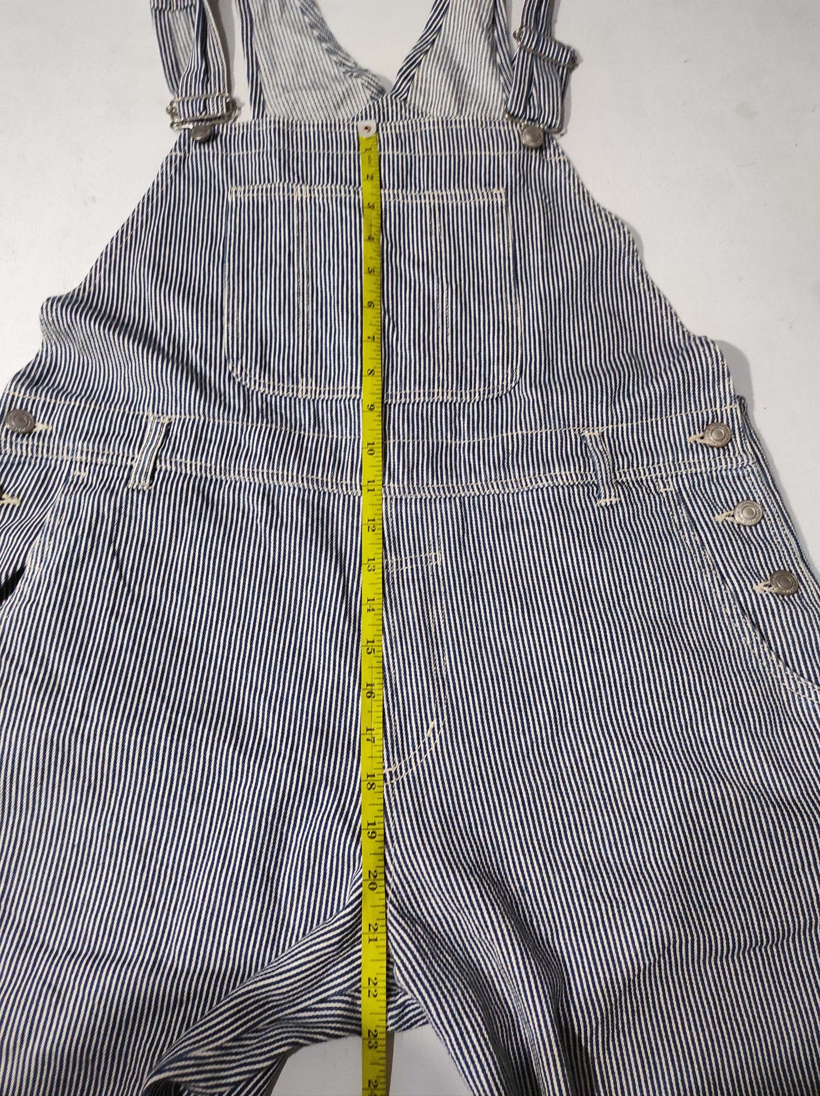 Japanese Brand Multipocket Hickory overall denim Size US 34 / EU 50 - 13 Thumbnail