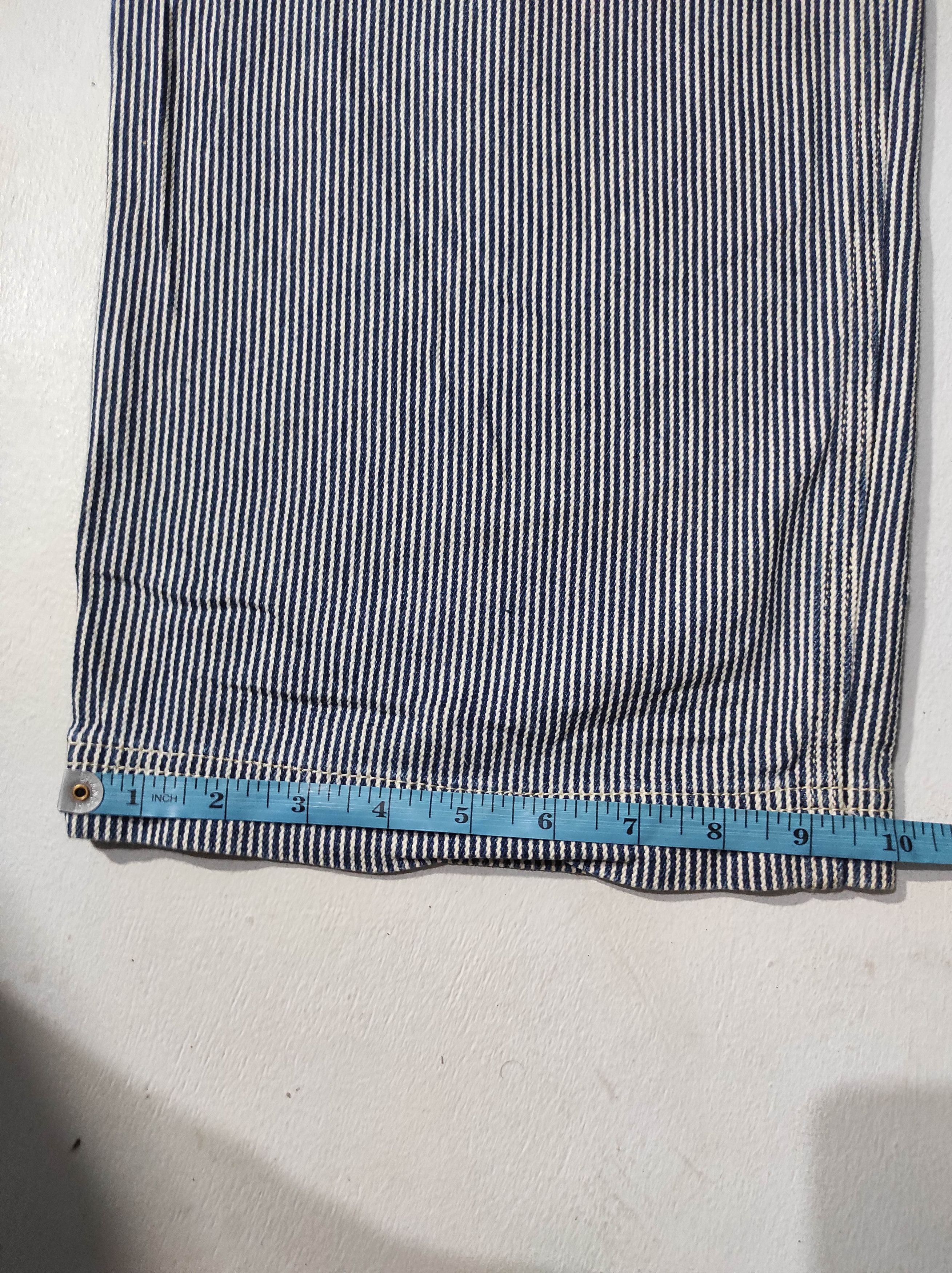 Japanese Brand Multipocket Hickory overall denim Size US 34 / EU 50 - 15 Thumbnail