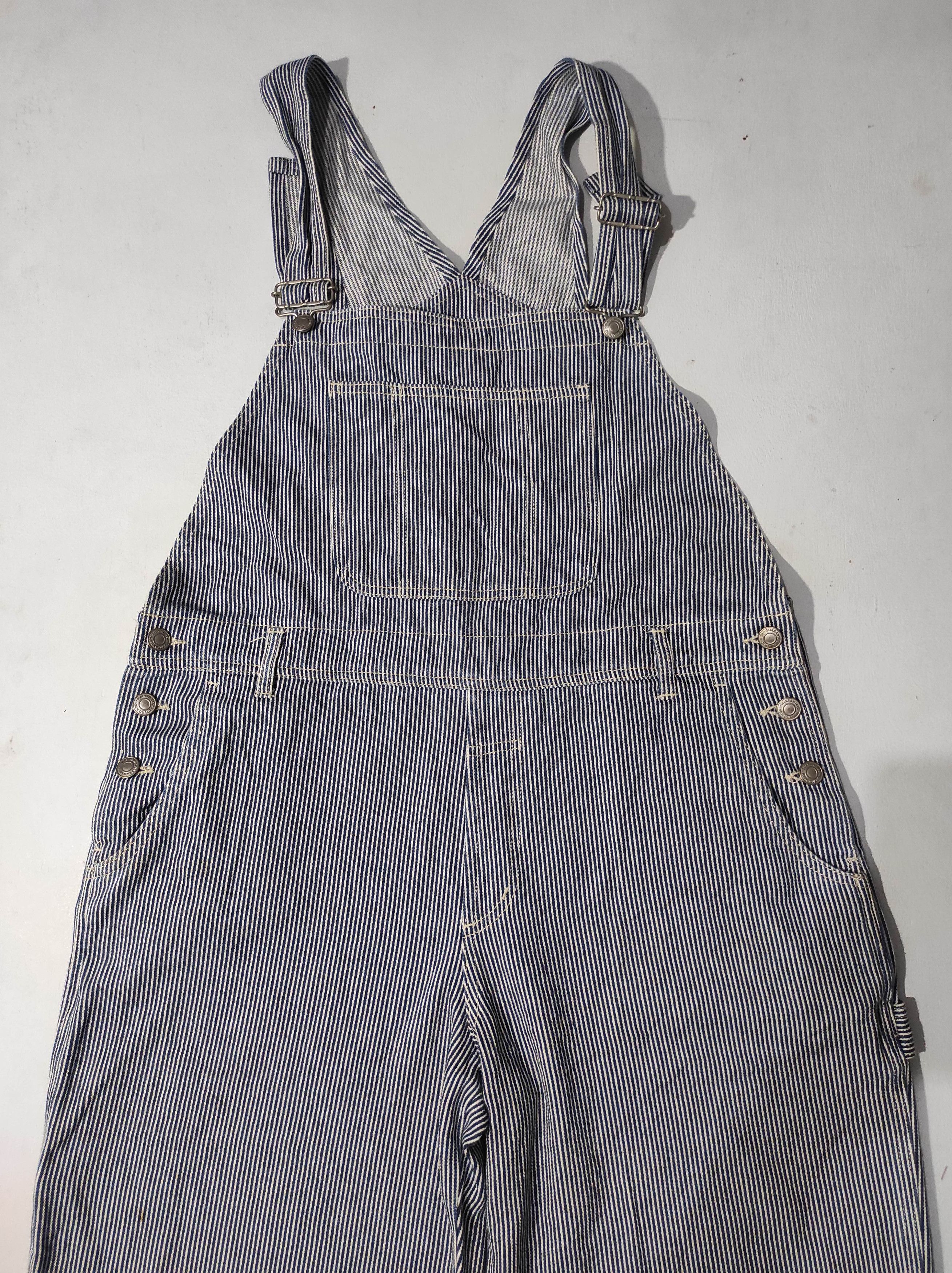 Japanese Brand Multipocket Hickory overall denim Size US 34 / EU 50 - 2 Thumbnail