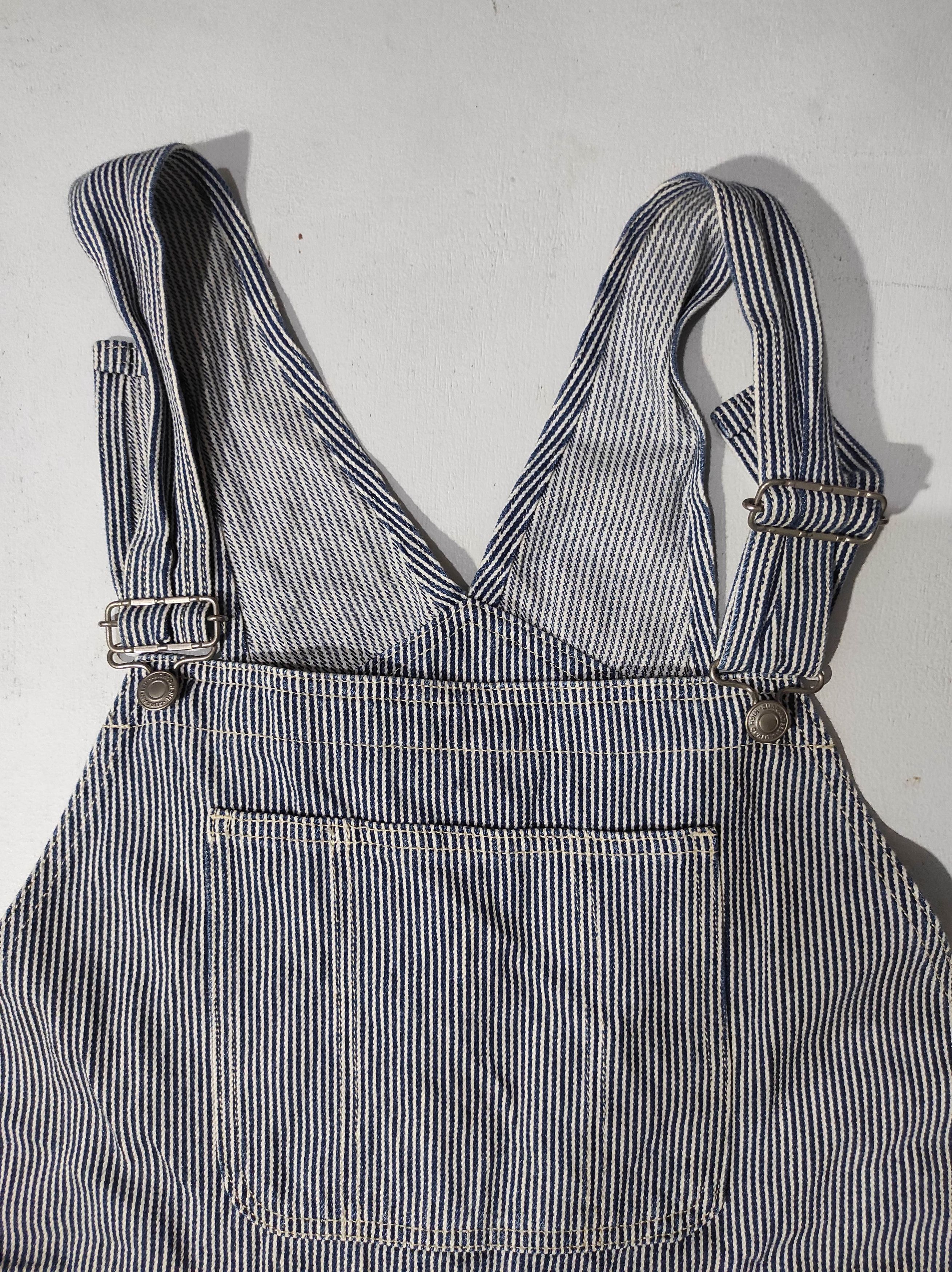 Japanese Brand Multipocket Hickory overall denim Size US 34 / EU 50 - 3 Thumbnail