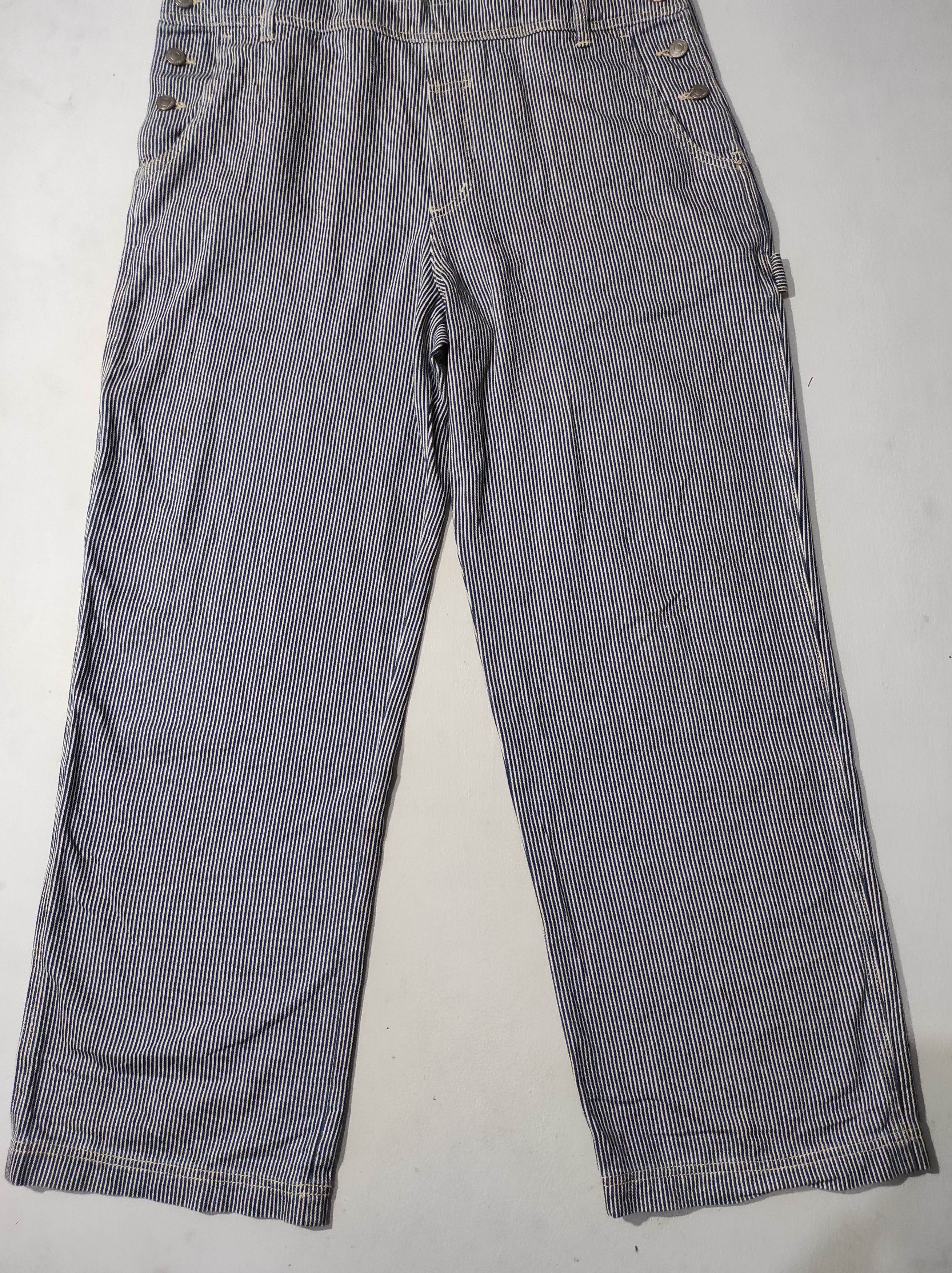 Japanese Brand Multipocket Hickory overall denim Size US 34 / EU 50 - 8 Thumbnail