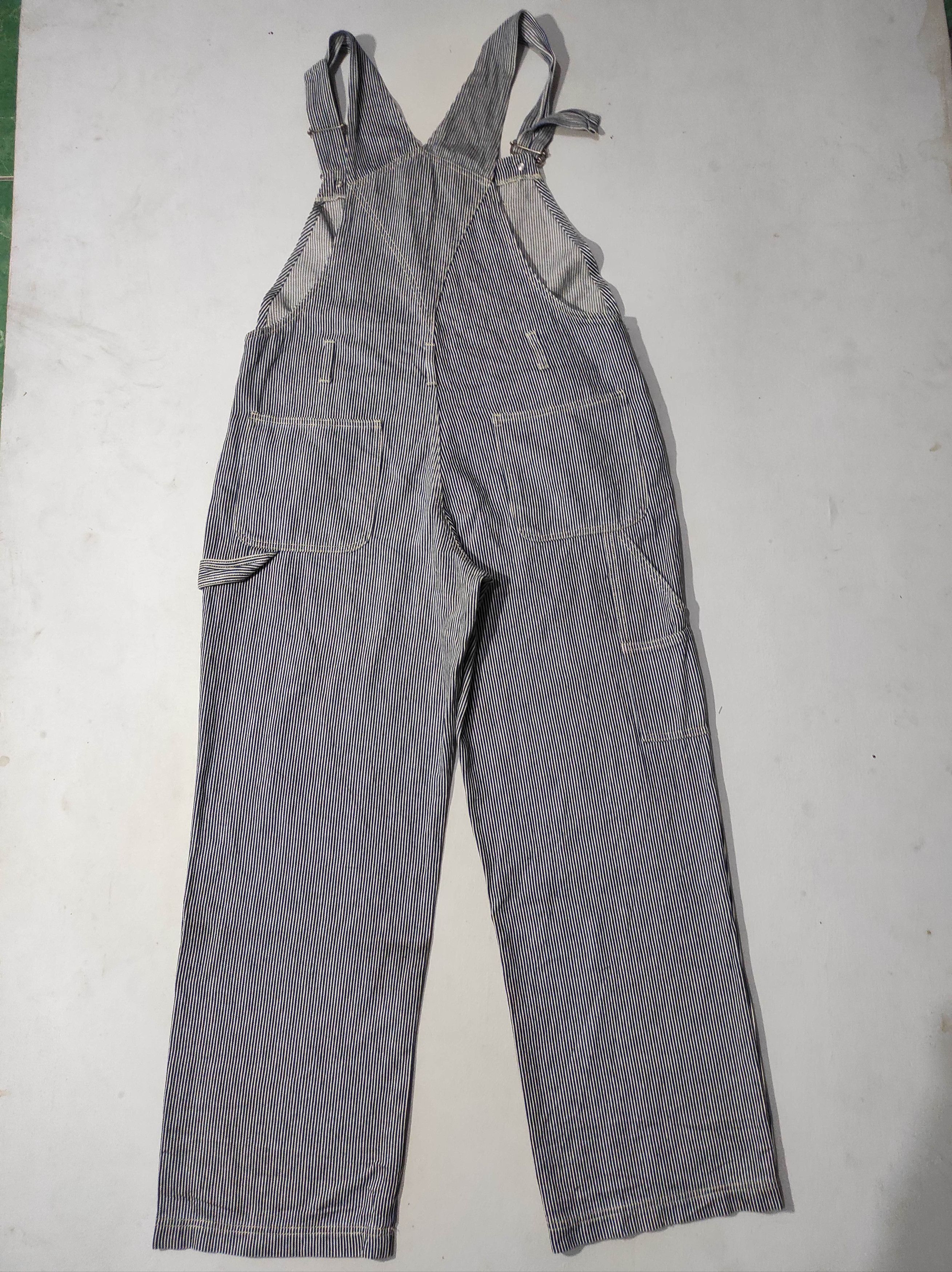 Japanese Brand Multipocket Hickory overall denim Size US 34 / EU 50 - 9 Thumbnail