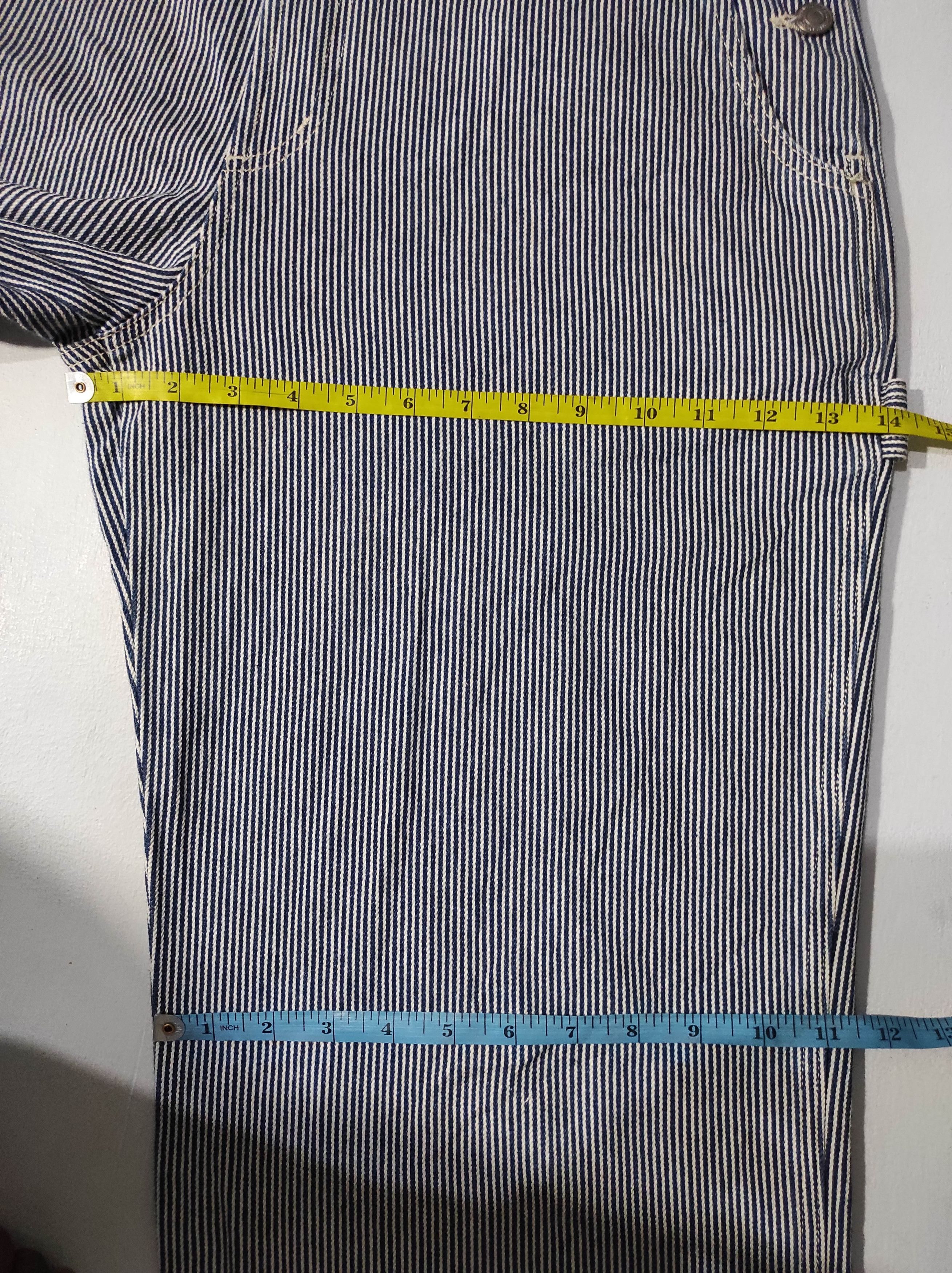 Japanese Brand Multipocket Hickory overall denim Size US 34 / EU 50 - 14 Thumbnail