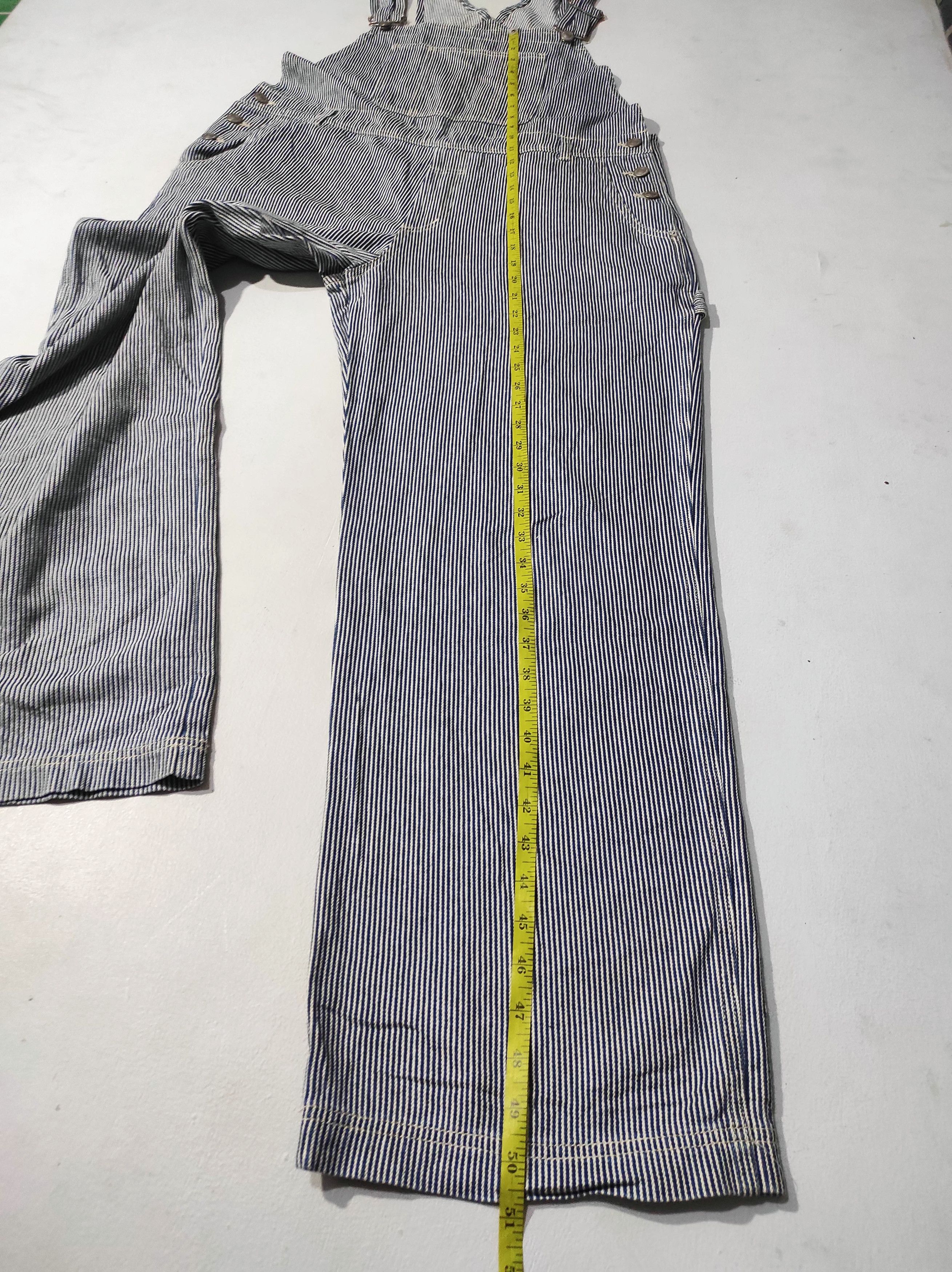 Japanese Brand Multipocket Hickory overall denim Size US 34 / EU 50 - 17 Thumbnail