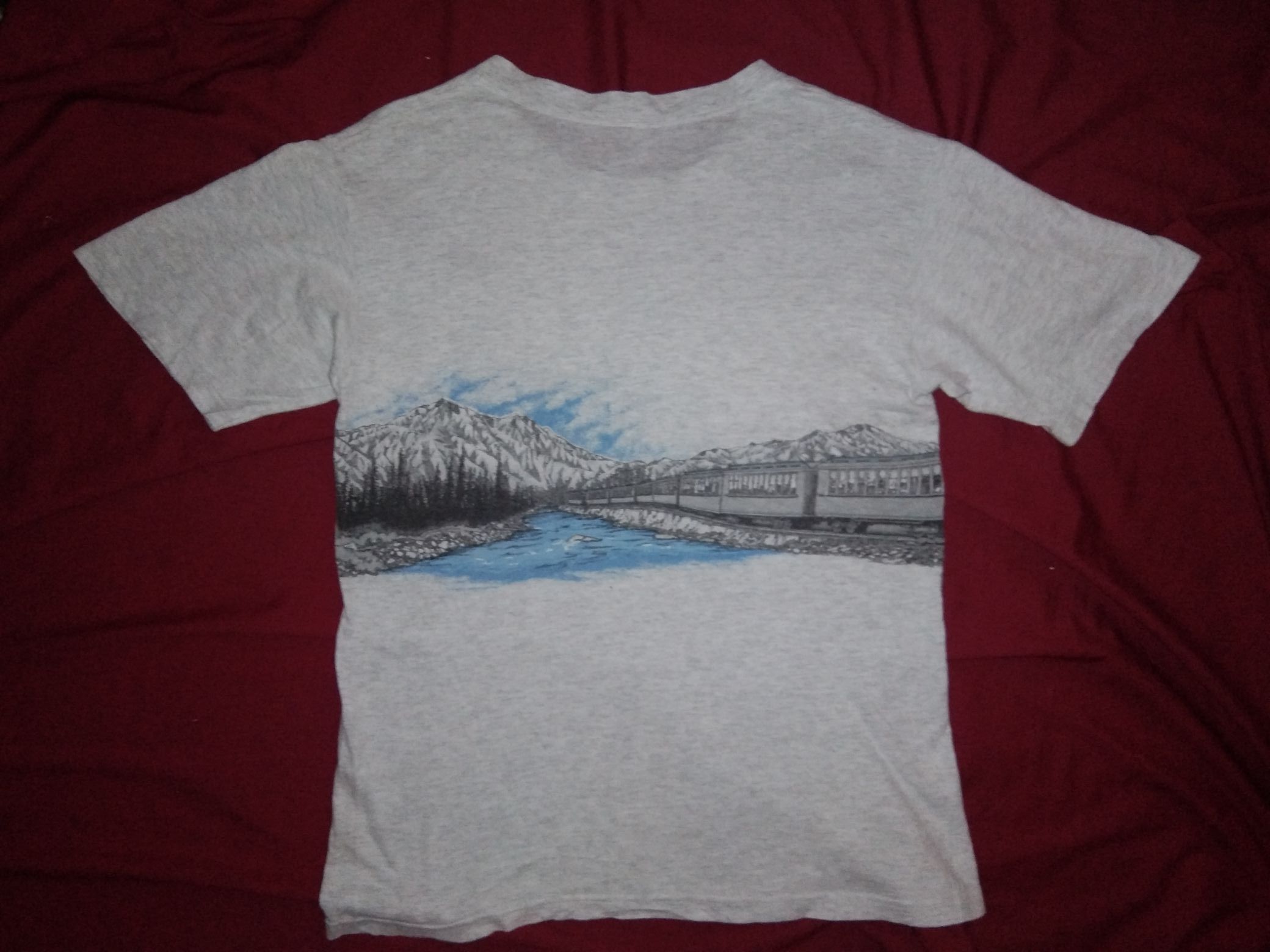 Vintage VTG 80s Old Sacramento California railway art tshirt Size US S / EU 44-46 / 1 - 3 Thumbnail
